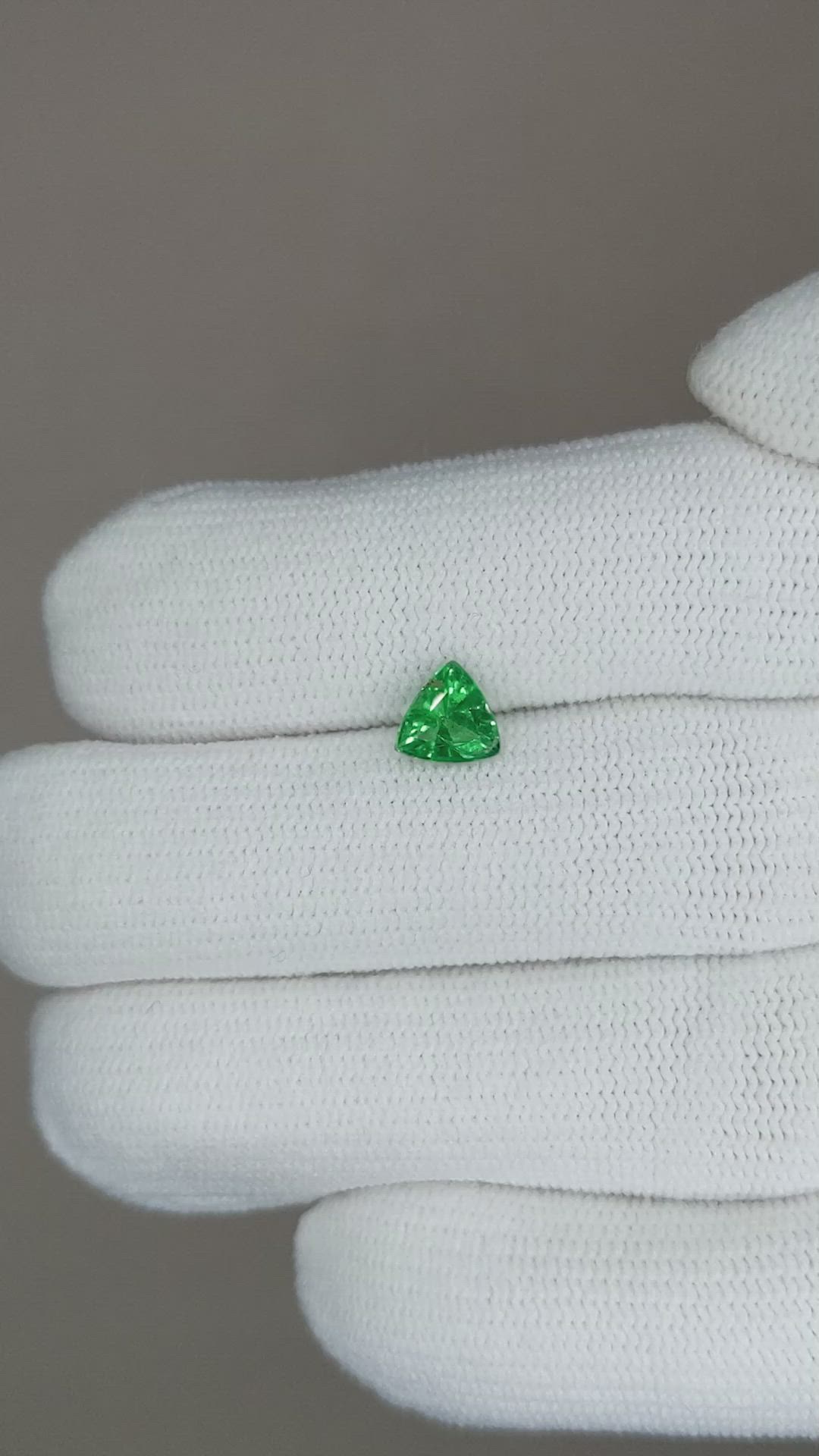 0.55 Ct. Emerald from Brazil Size Video