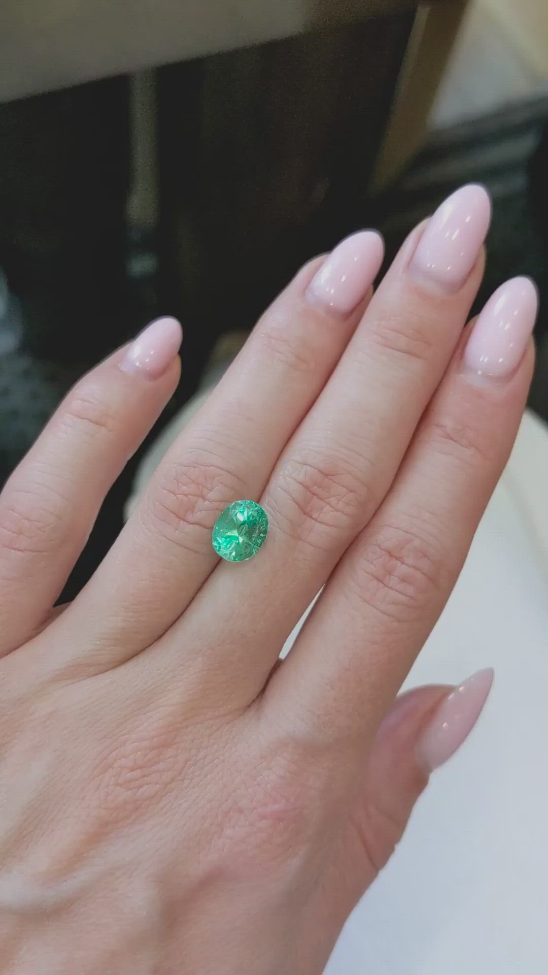 1.89 Ct. Emerald from Colombia Size Video