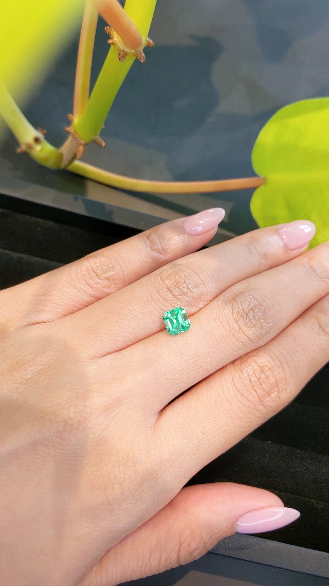 1.08 Ct. Emerald from Russia Size Video