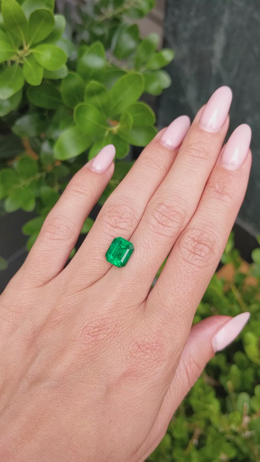 3.52 Ct. Emerald from Zambia Size Video