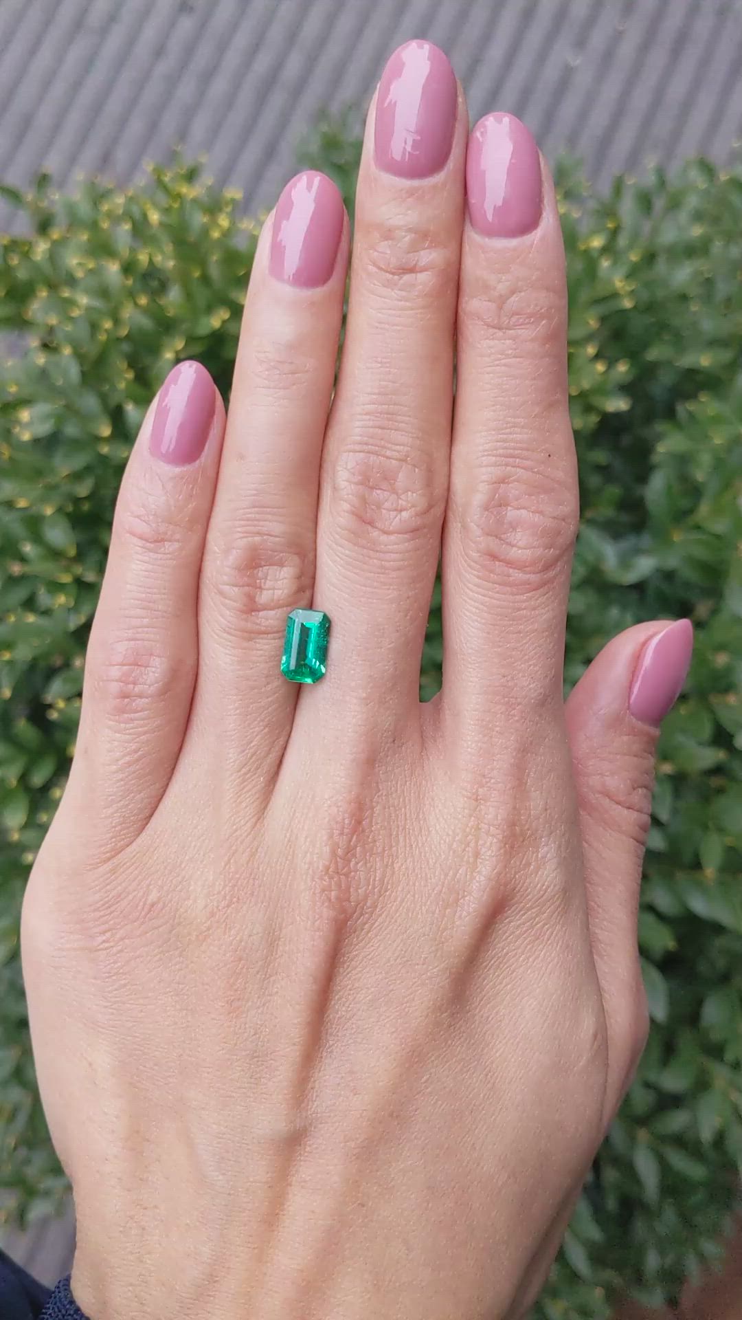 1.46 Ct. Emerald from Zambia Size Video