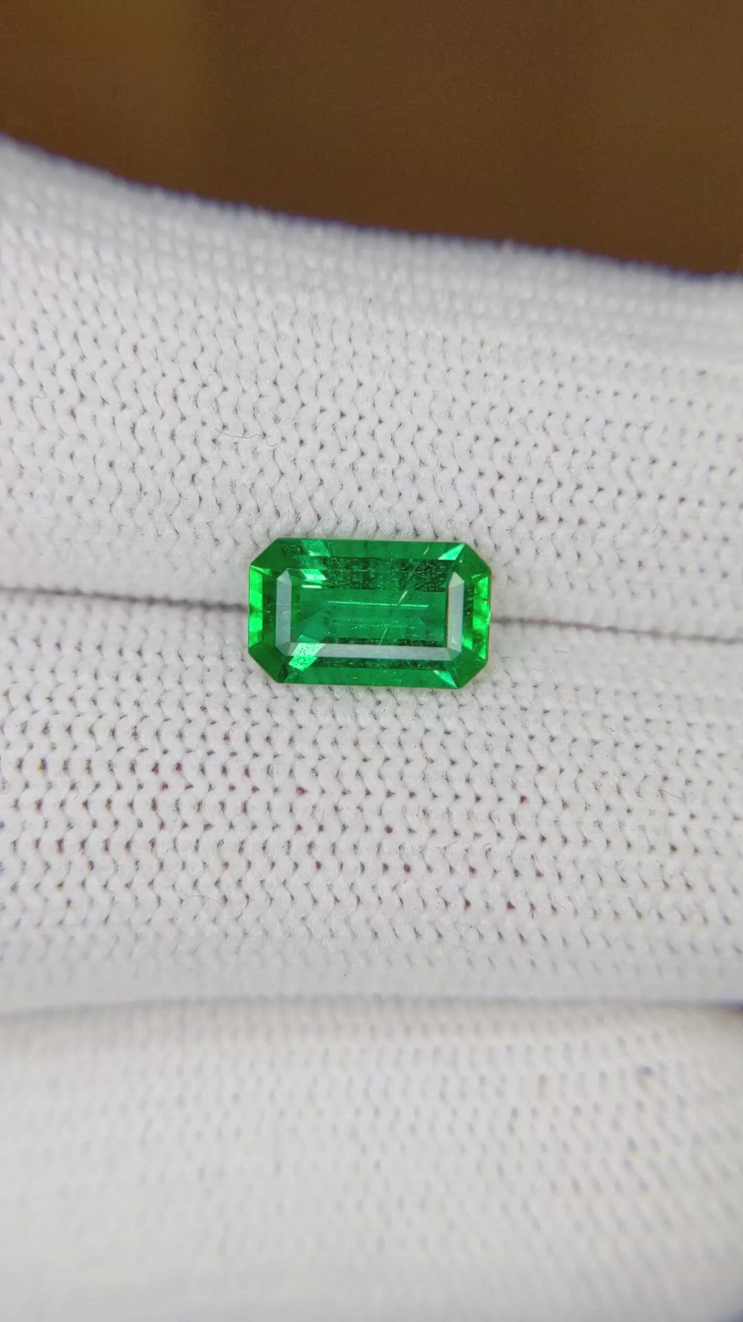 1.46 Ct. Emerald from Zambia Size Video