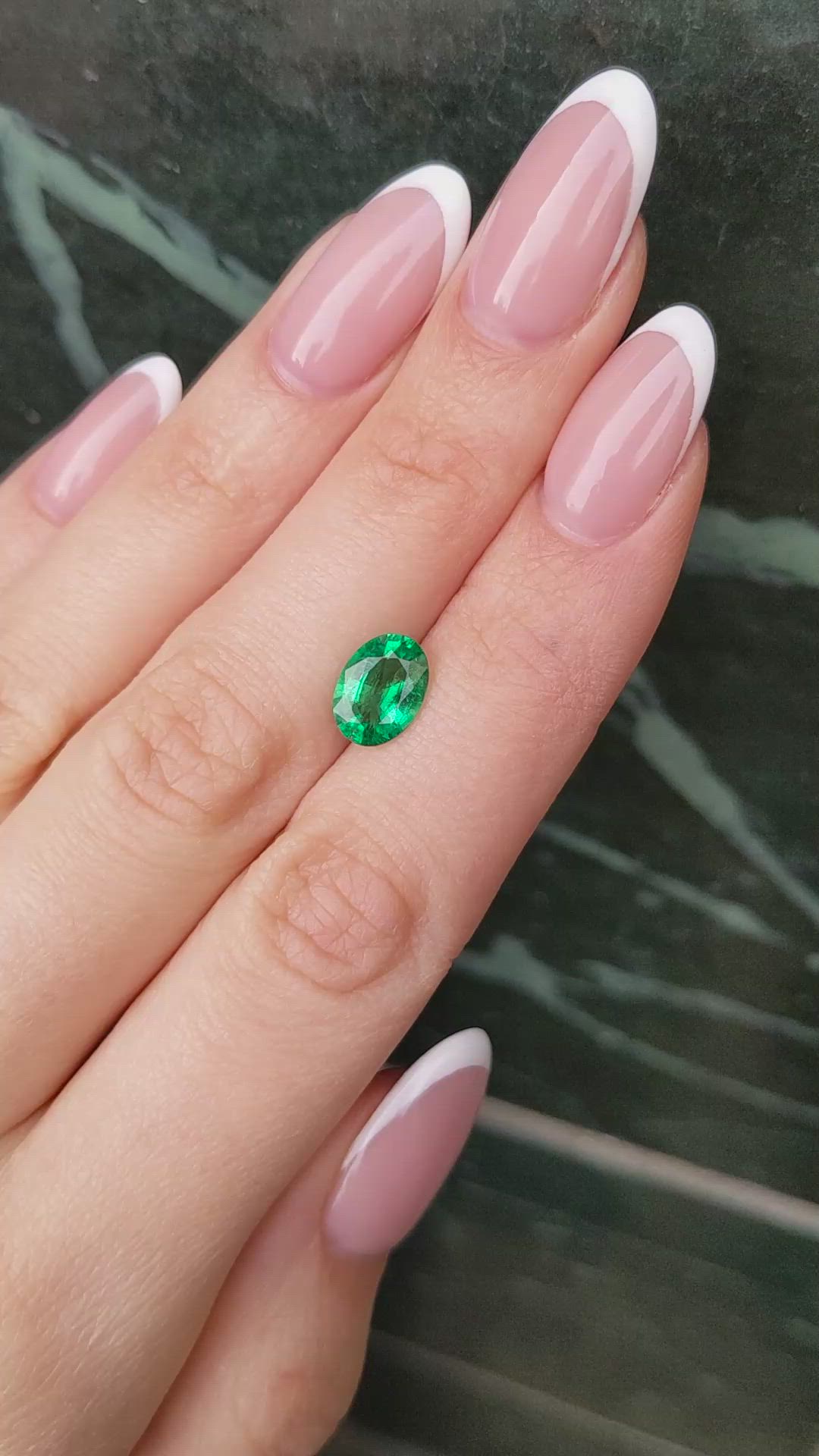 1.56 Ct. Emerald from Zambia Size Video