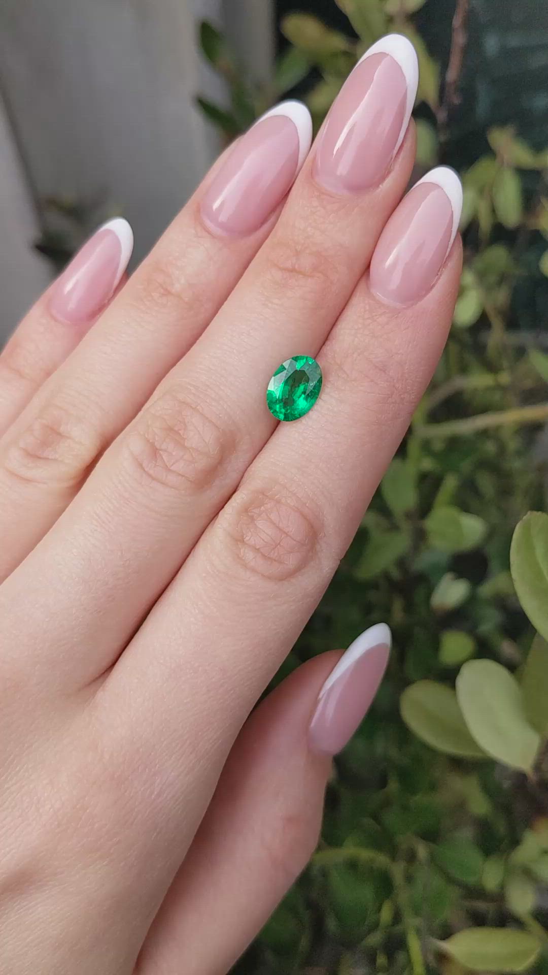 1.56 Ct. Emerald from Zambia Size Video
