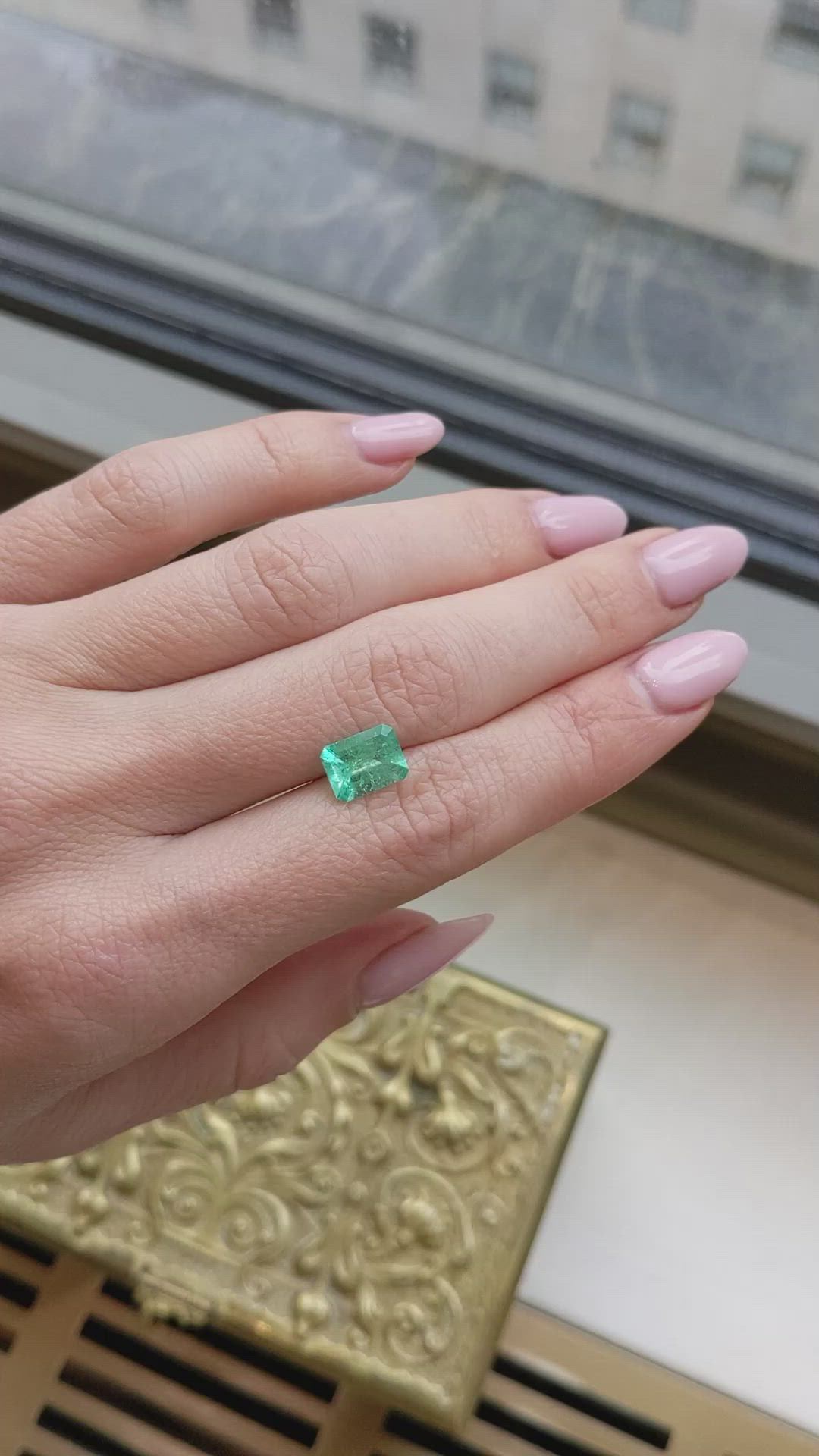 1.57 Ct. Emerald from Colombia Size Video
