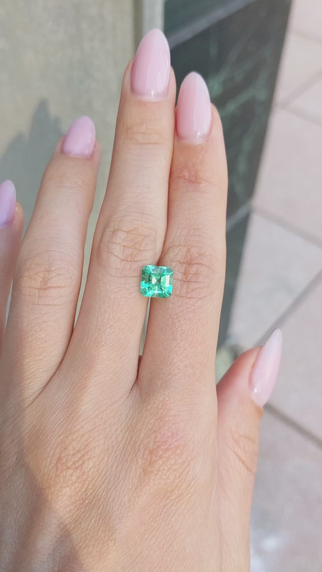 1.67 Ct. Emerald from Colombia Size Video