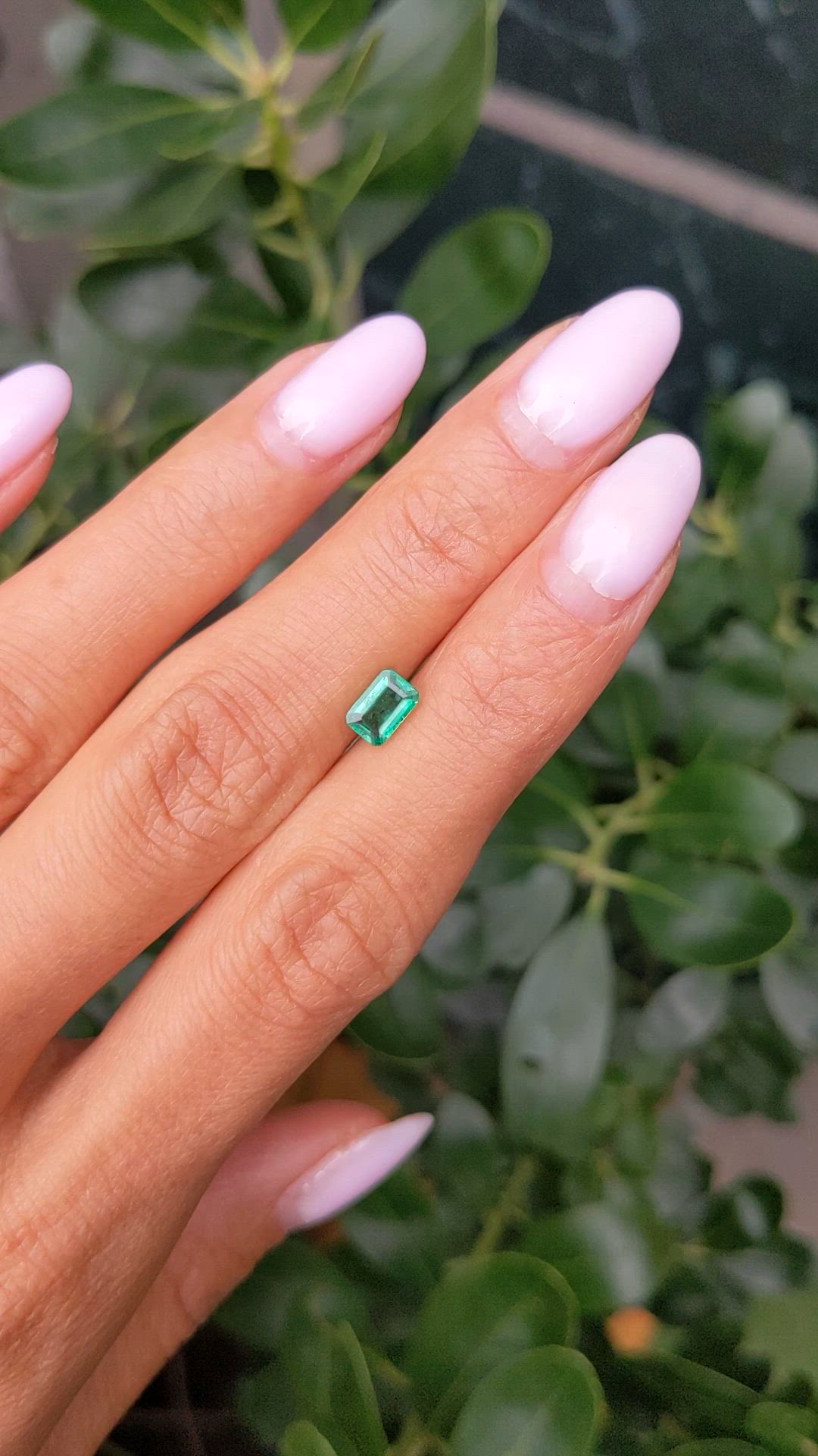 0.67 Ct. Emerald from Zambia Size Video