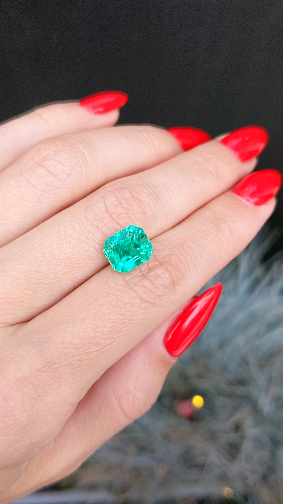 2.99 Ct. Emerald from Colombia Size Video