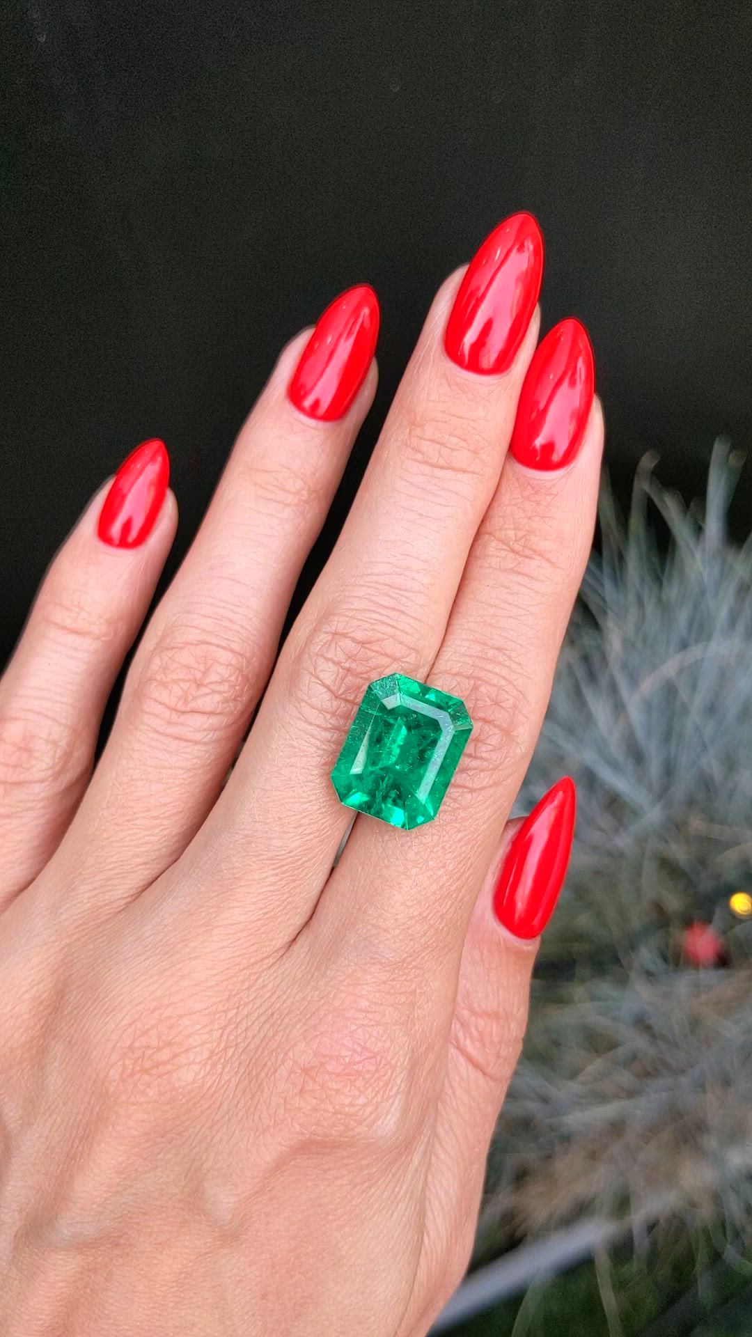 9.54 Ct. Emerald from Colombia Size Video