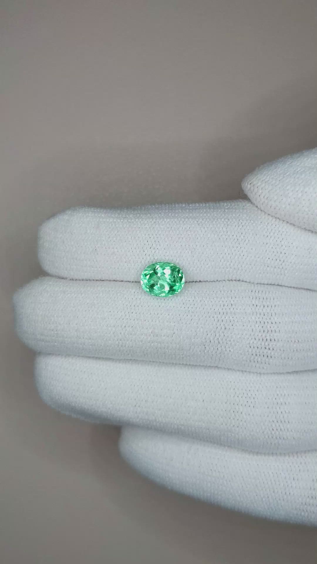 1.15 Ct. Emerald from Colombia Size Video