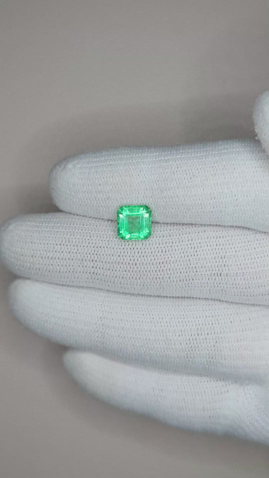 1.75 Ct. Emerald from Colombia Size Video