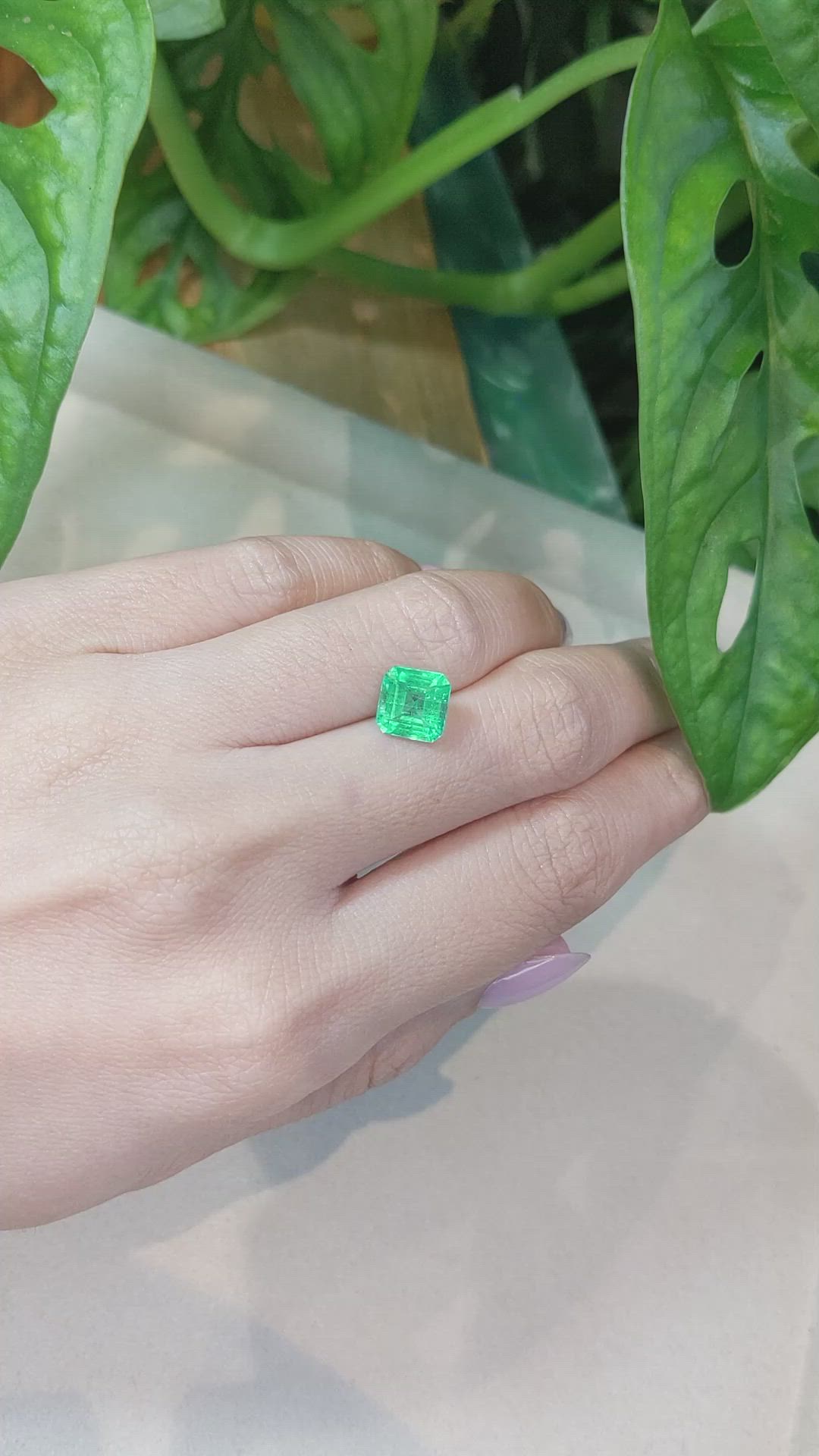 2.10 Ct. Emerald from Colombia Size Video