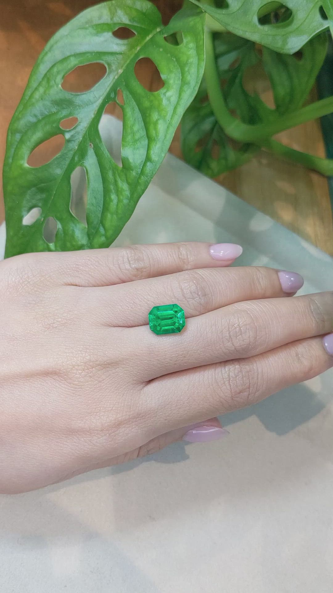 4.67 Ct. Emerald from Ethiopia Size Video