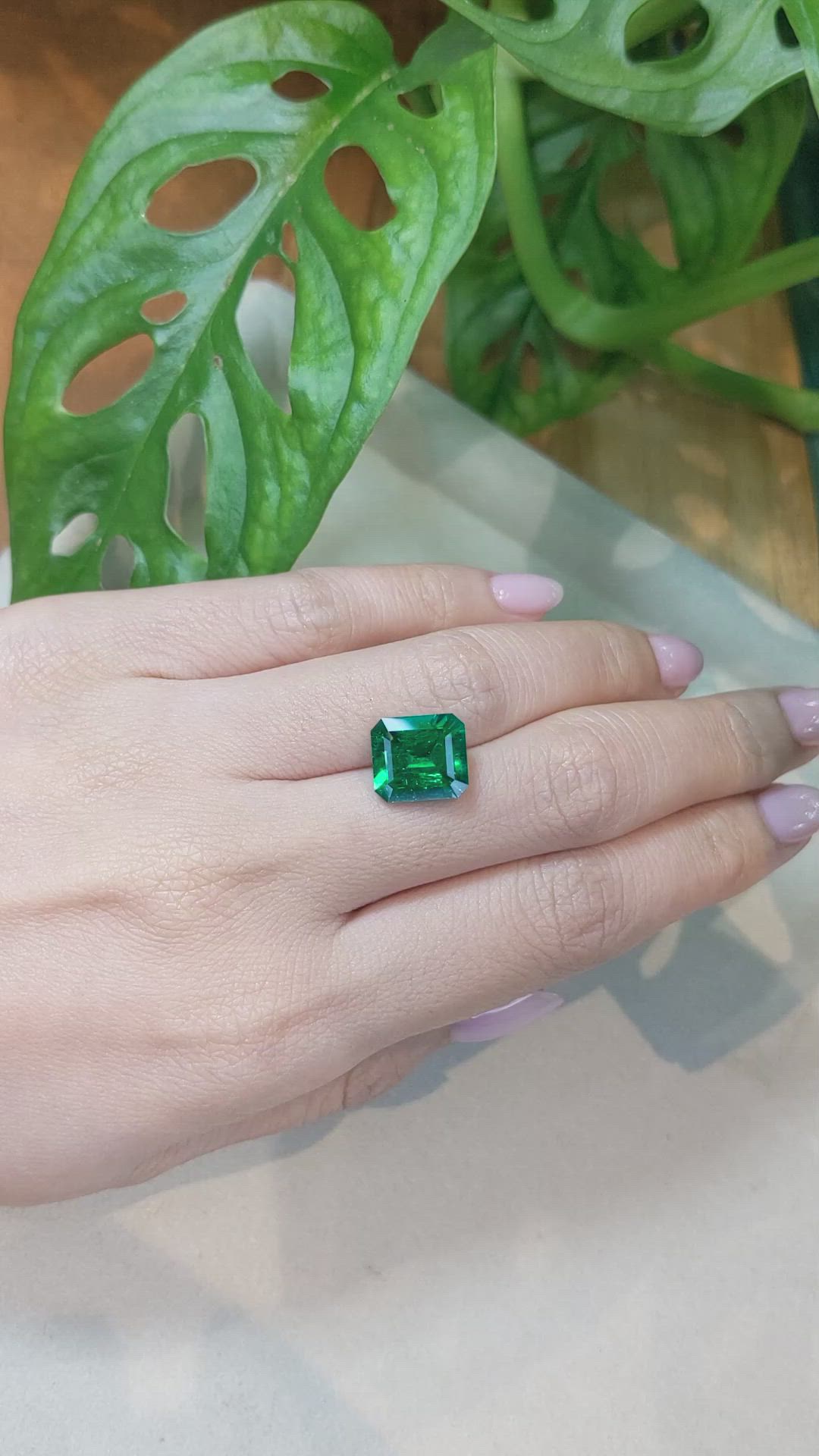 5.09 Ct. Emerald from Colombia Size Video