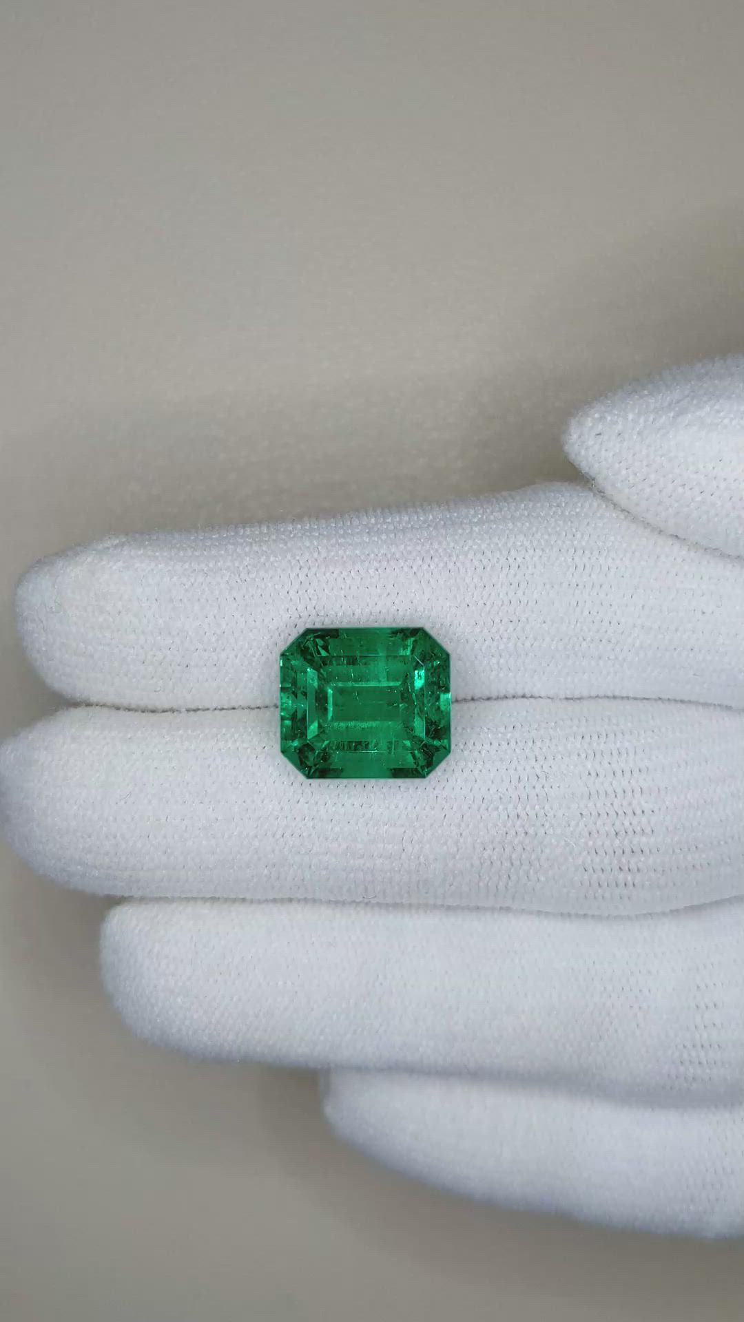 6.01 Ct. Emerald from Colombia Size Video