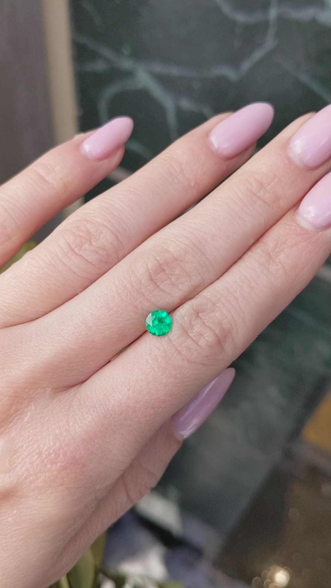 0.57 Ct. Emerald from Colombia Size Video
