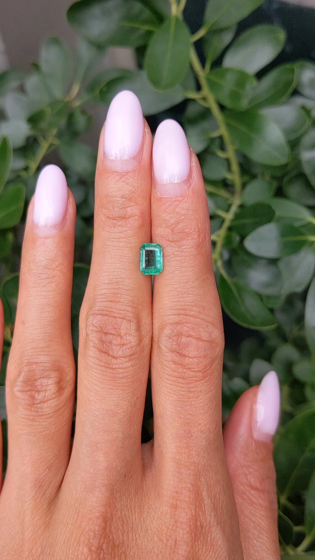 0.88 Ct. Emerald from Zambia Size Video