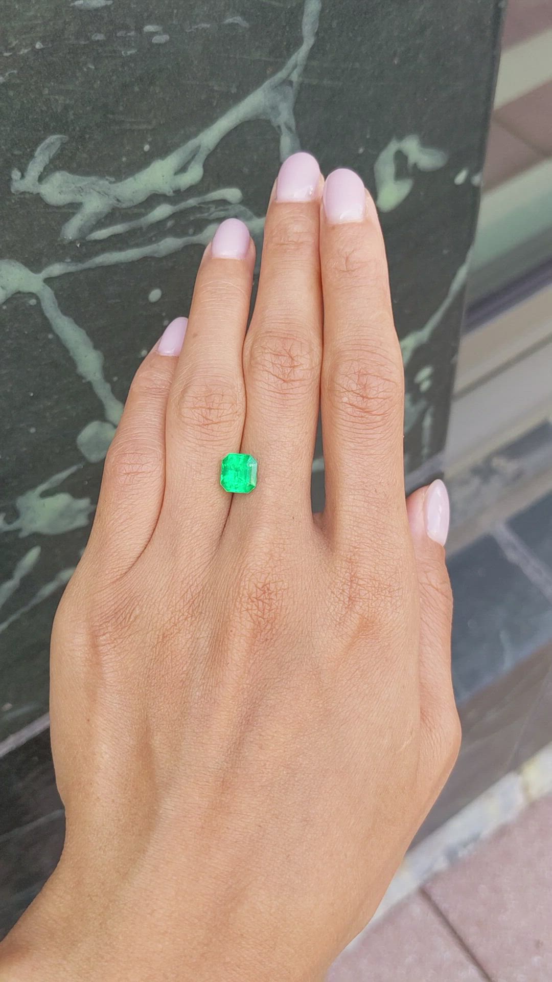 2.06 Ct. Emerald from Colombia Size Video