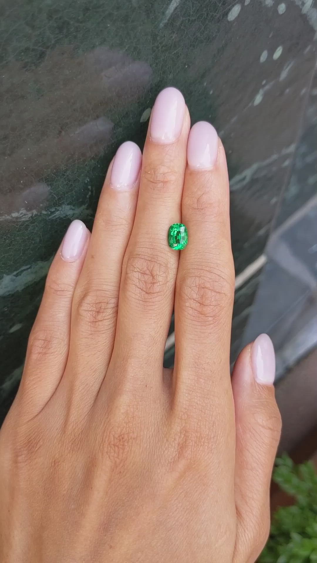1.29 Ct. Emerald from Zambia Size Video