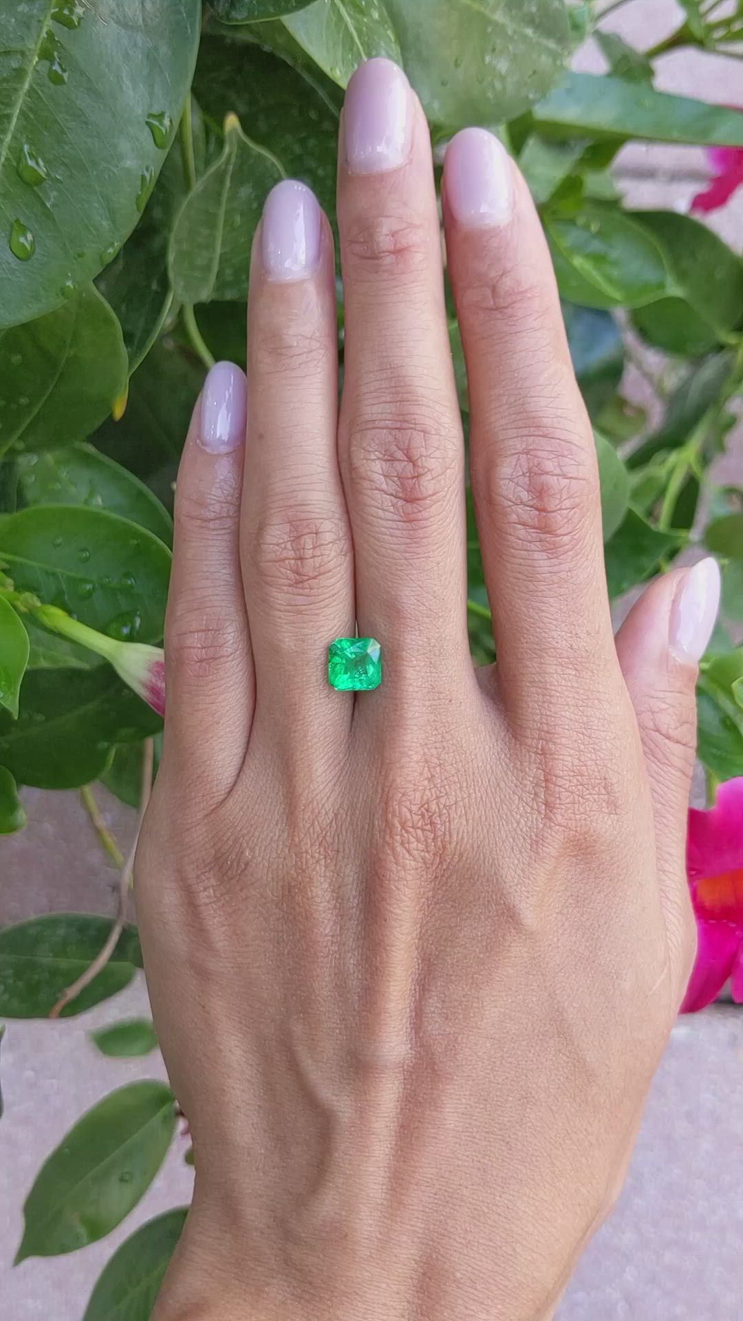 1.71 Ct. Emerald from Ethiopia Size Video