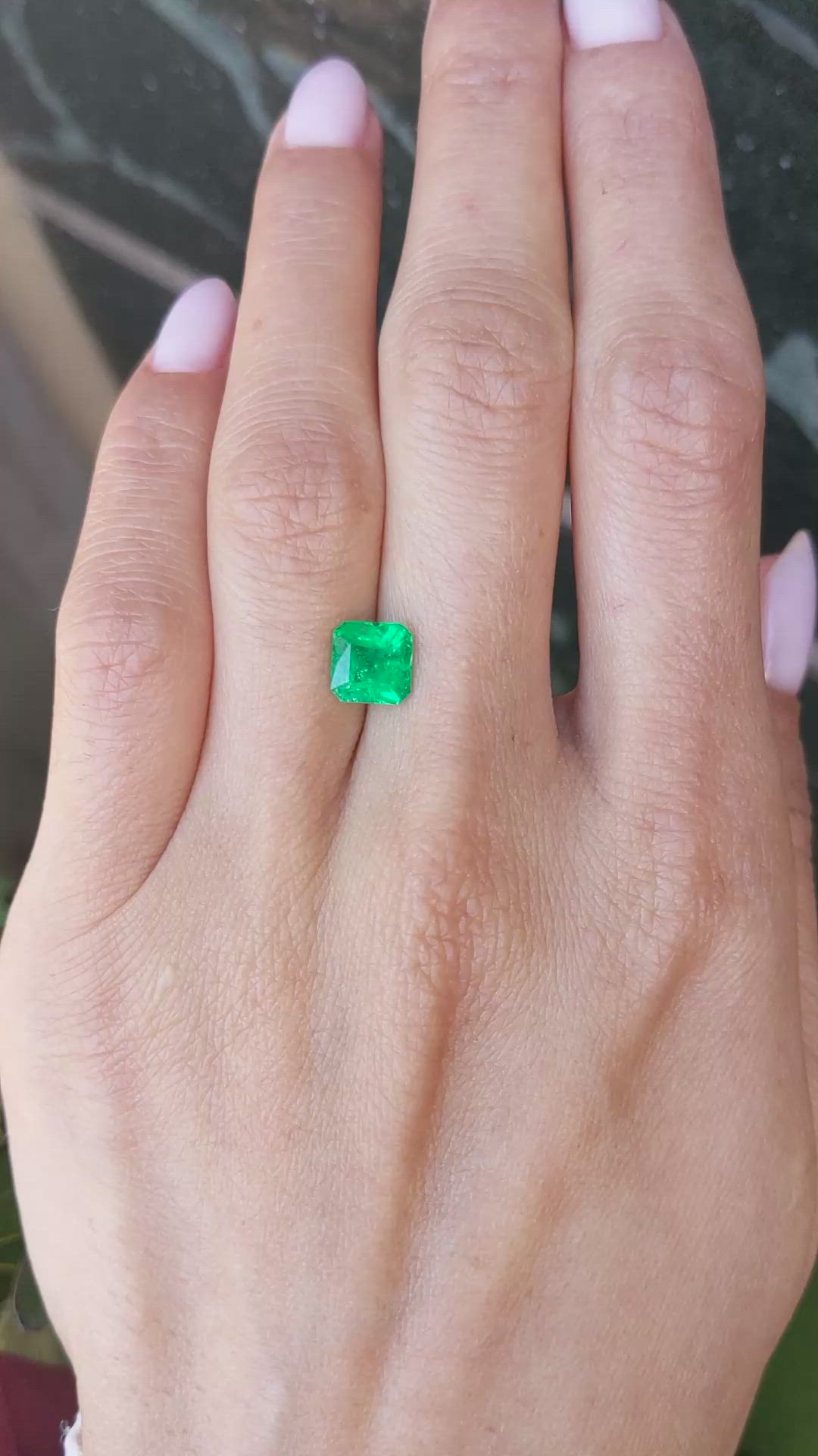 1.71 Ct. Emerald from Ethiopia Size Video