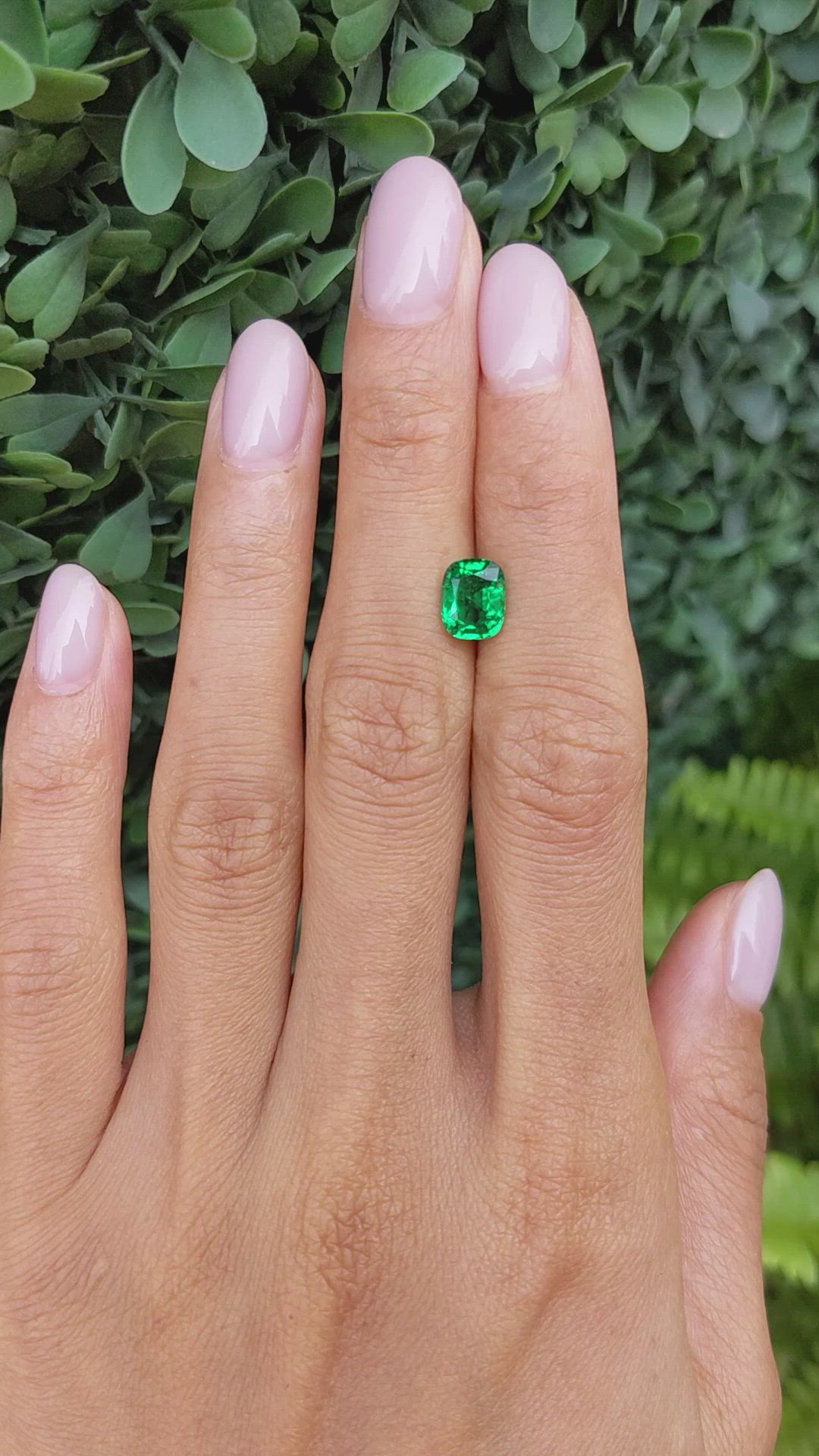 1.37 Ct. Emerald from Zambia Size Video