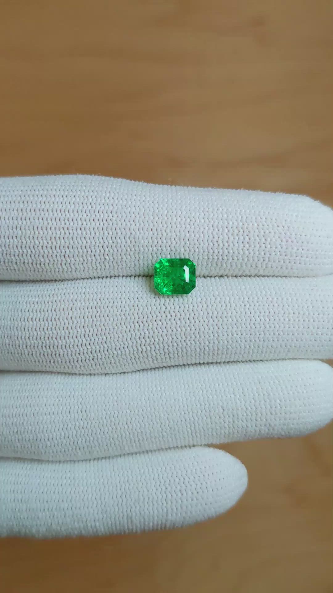 1.46 Ct. Emerald from Zambia Size Video