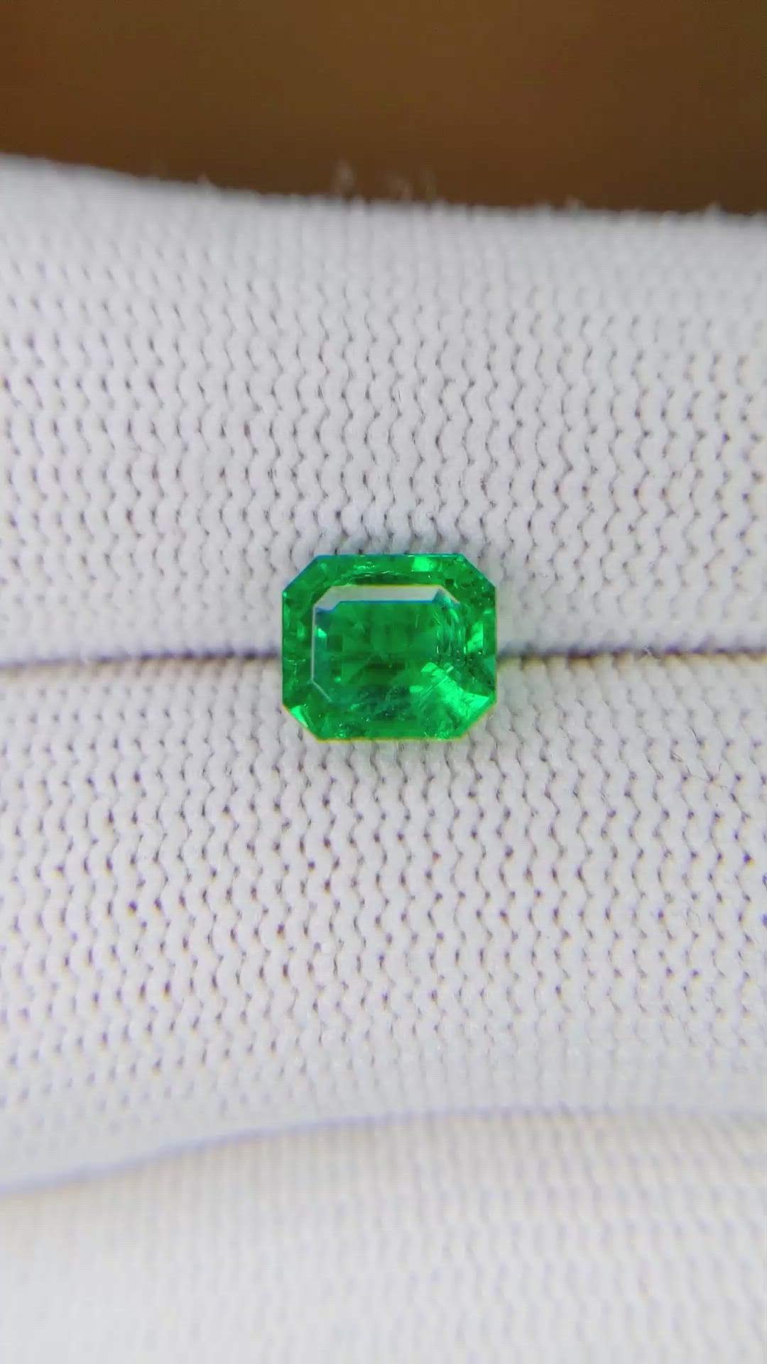 1.46 Ct. Emerald from Zambia Size Video