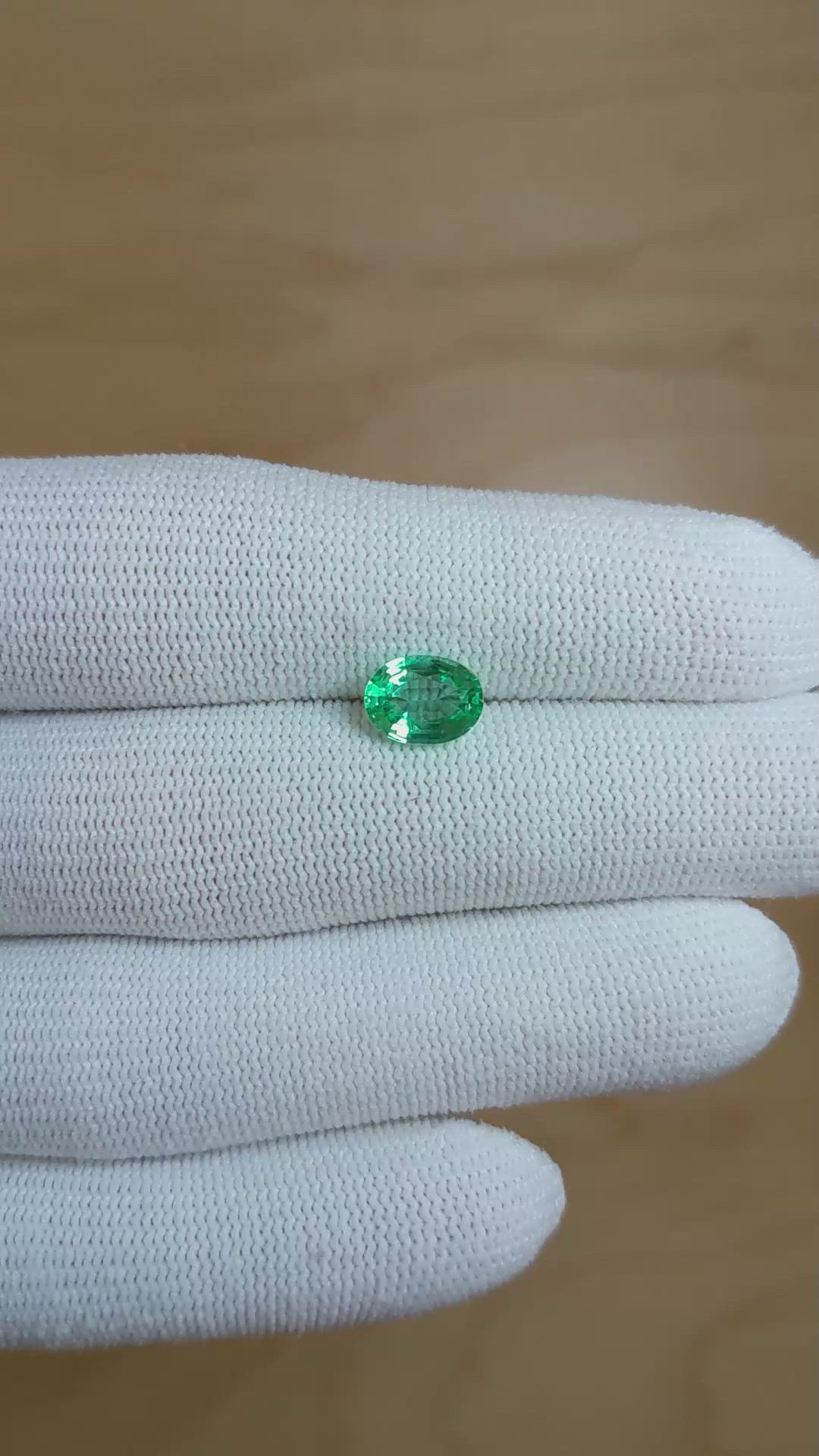 1.27 Ct. Emerald from Nigeria Size Video