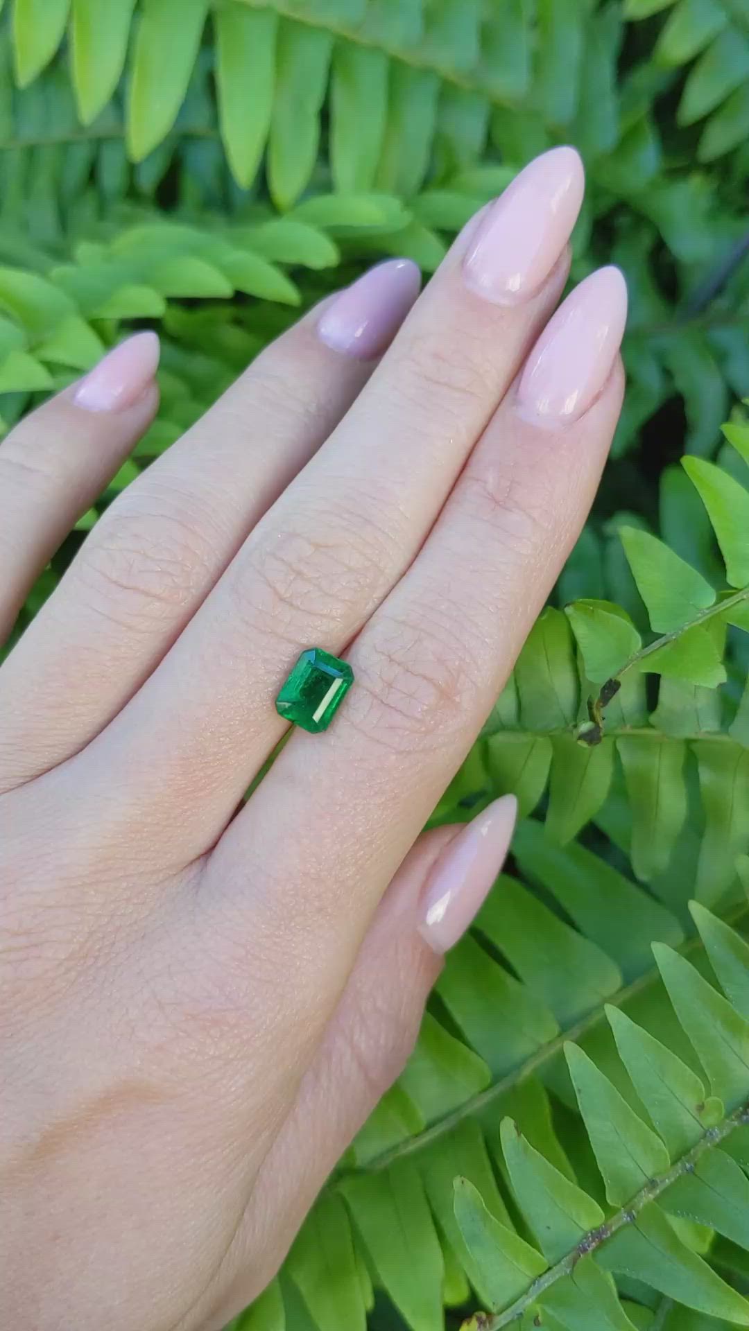 1.67 Ct. Emerald from Zambia Size Video