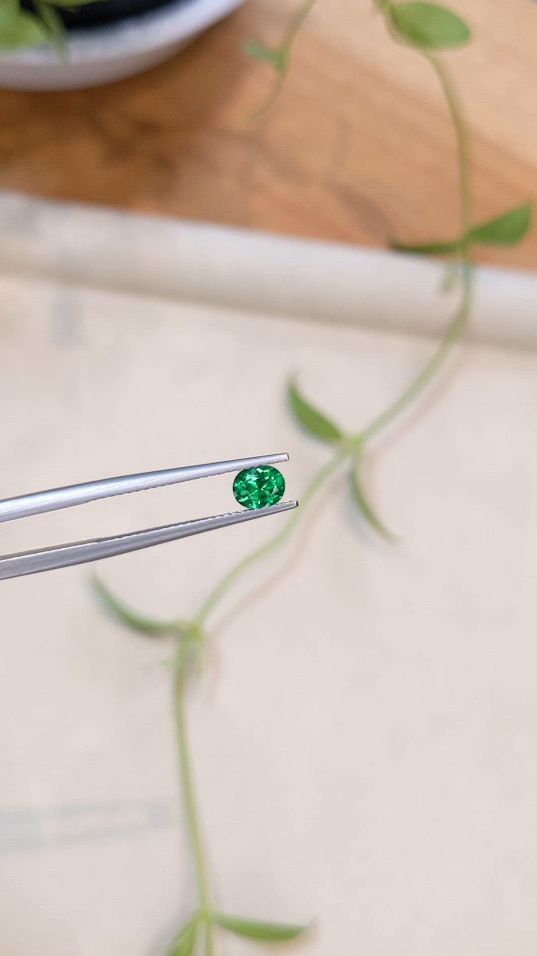 0.39 Ct. Emerald from Russia Size Video