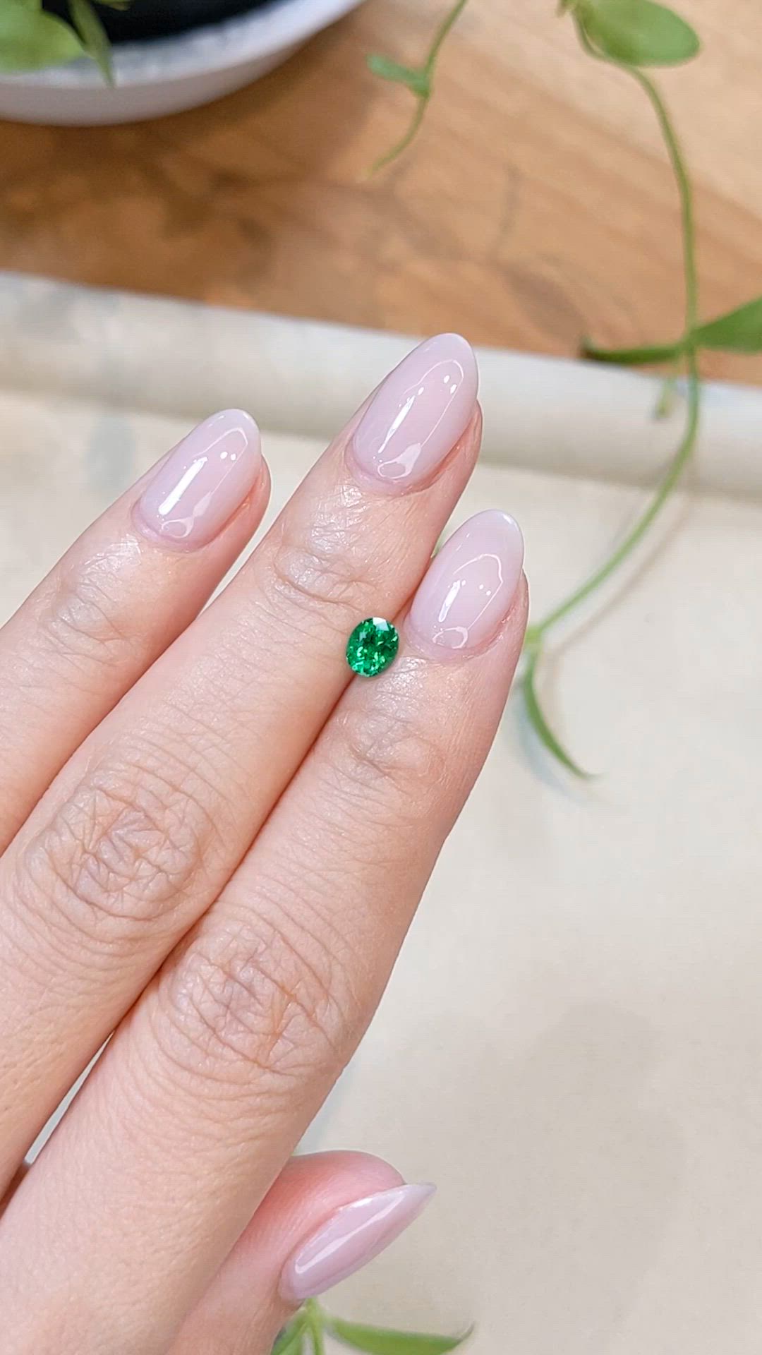 0.39 Ct. Emerald from Russia Size Video