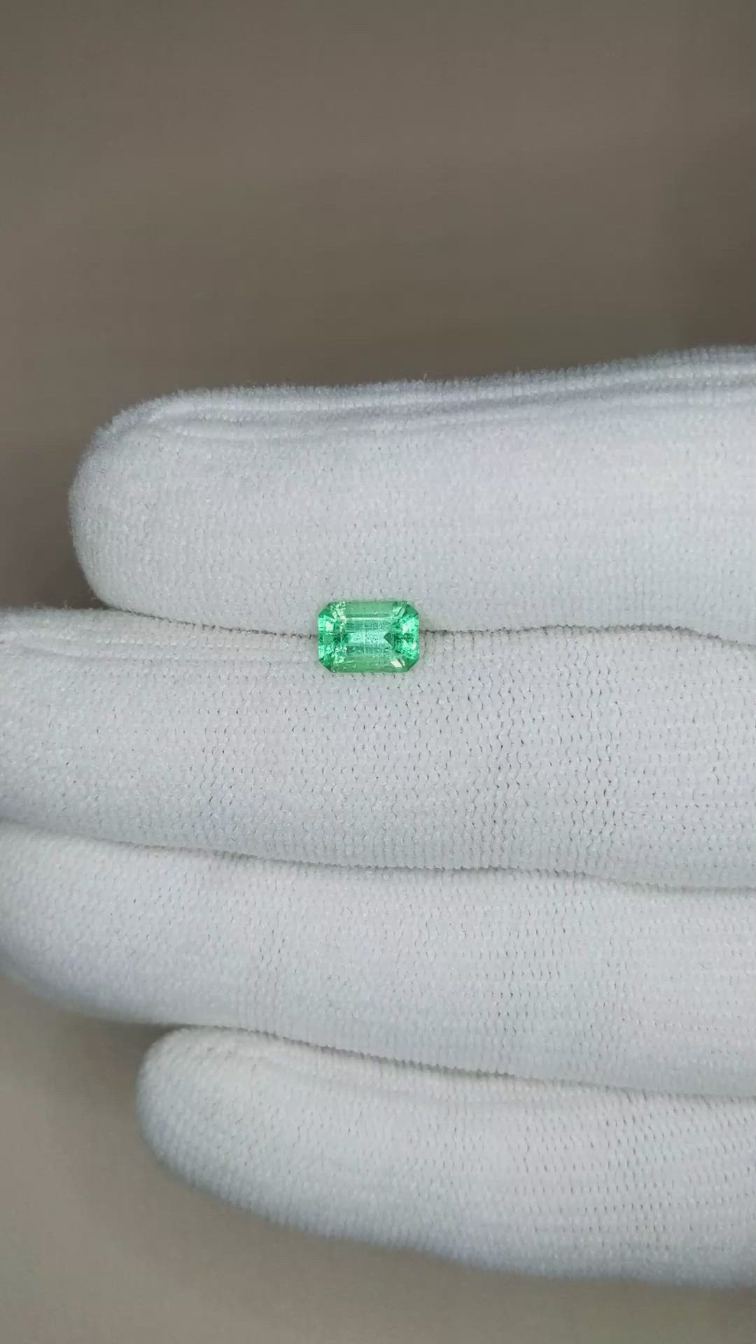 0.81 Ct. Emerald from Russia Size Video