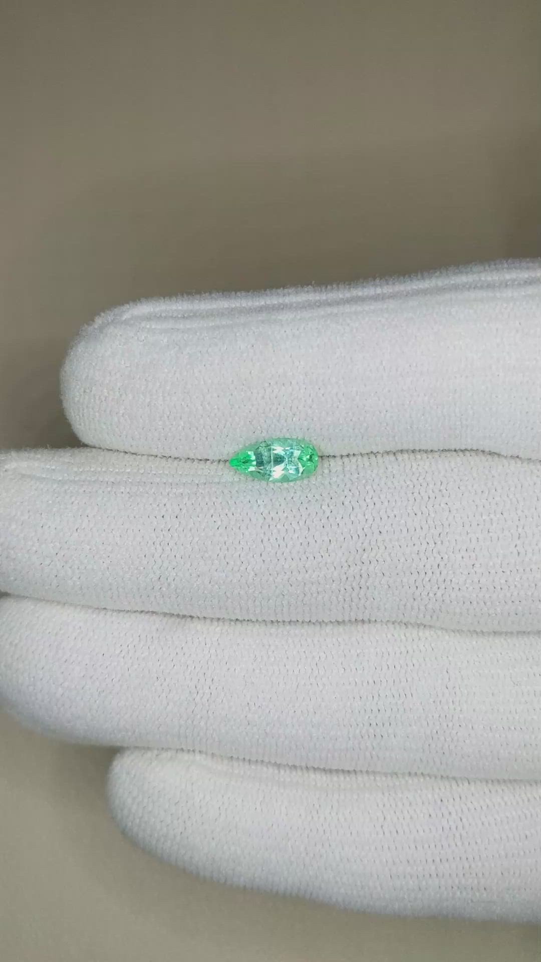 0.63 Ct. Emerald from Russia Size Video