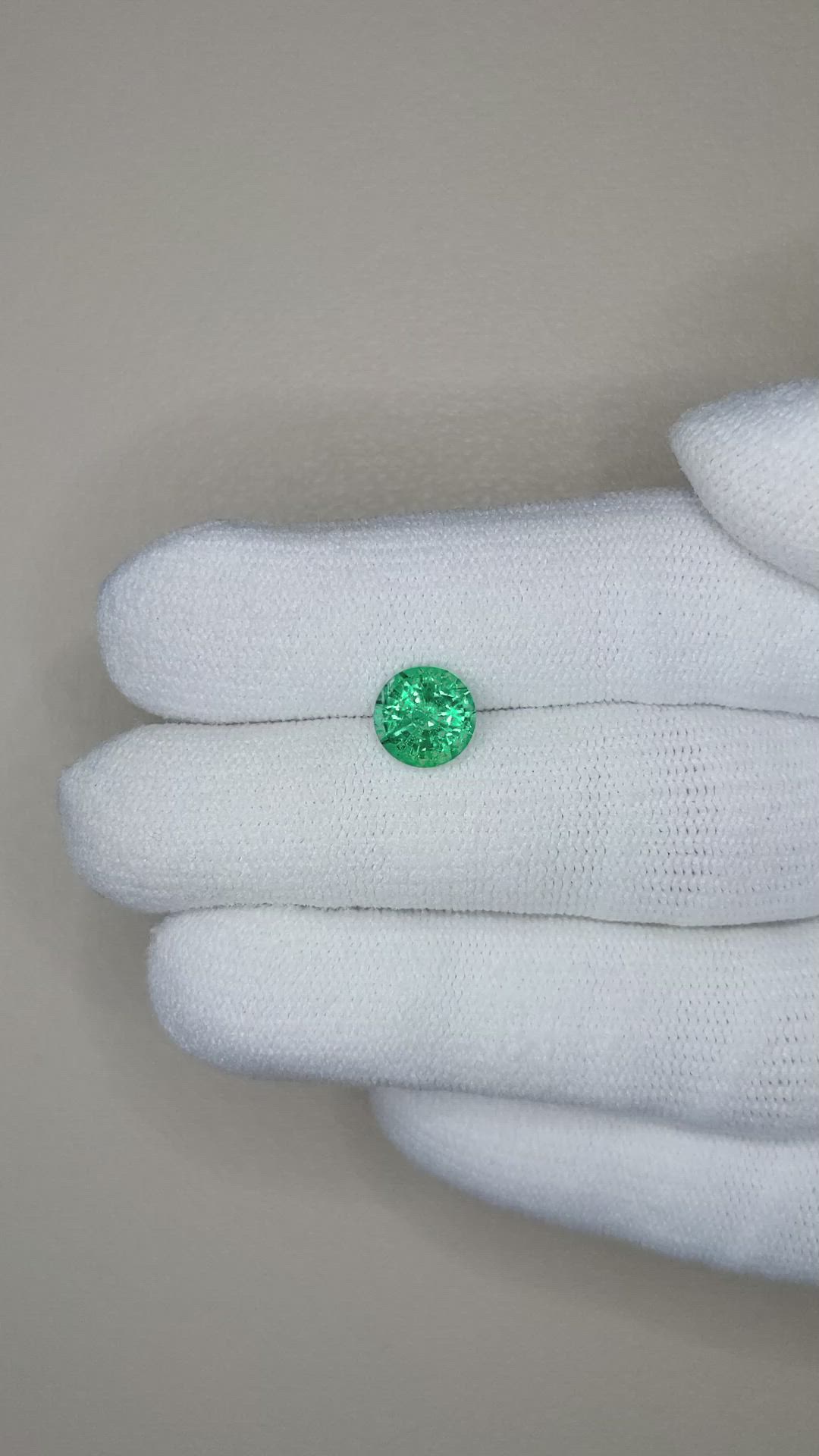 1.29 Ct. Emerald from Zambia Size Video