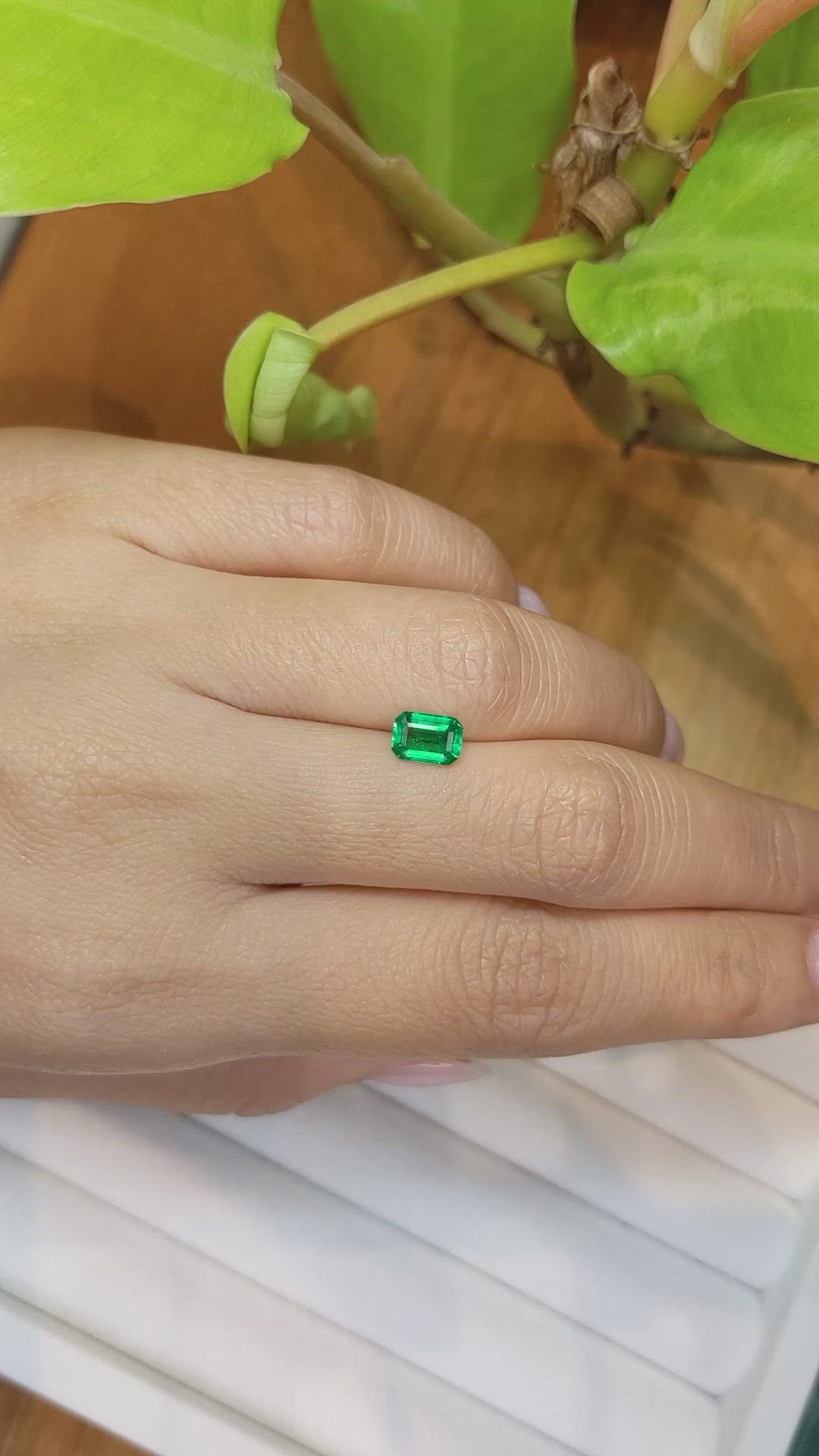 0.74 Ct. Emerald from Afghanistan Size Video