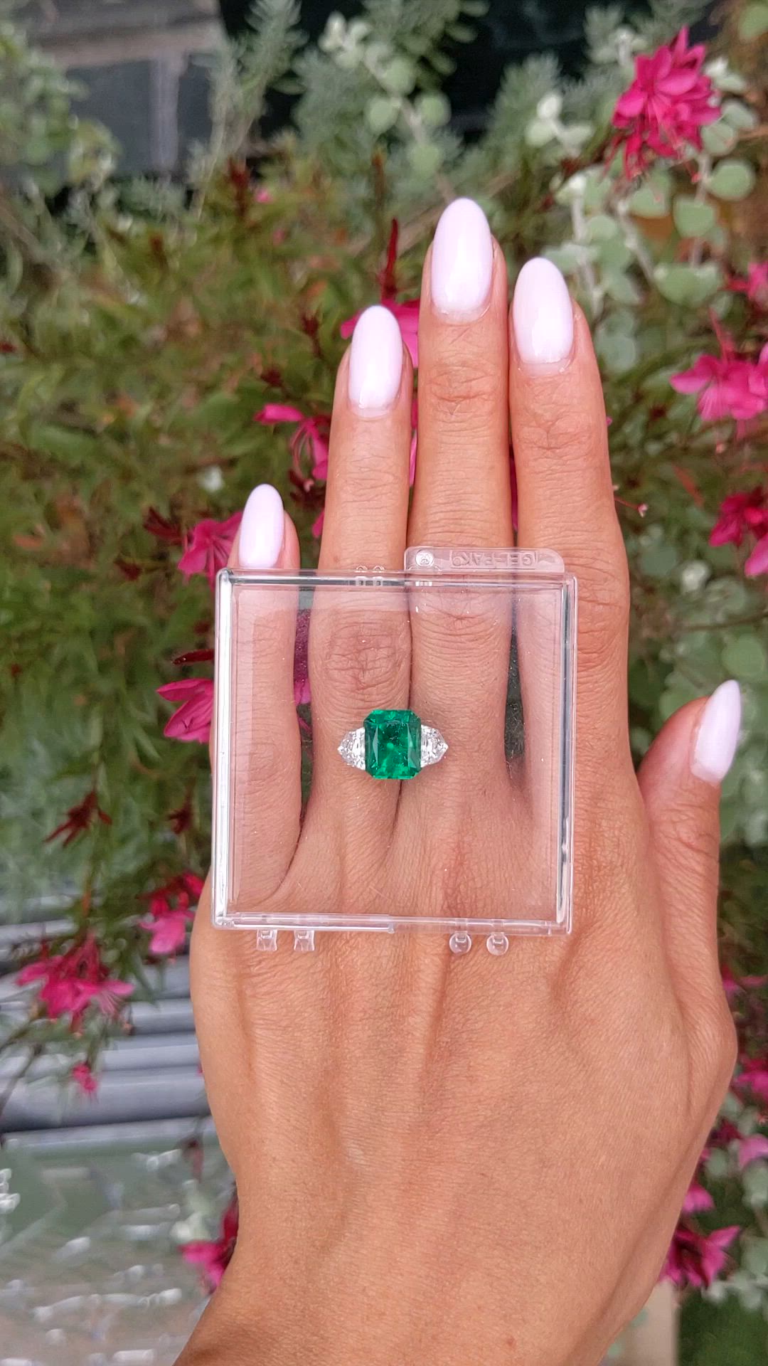 4.07 Ct. Emerald from Zambia Size Video
