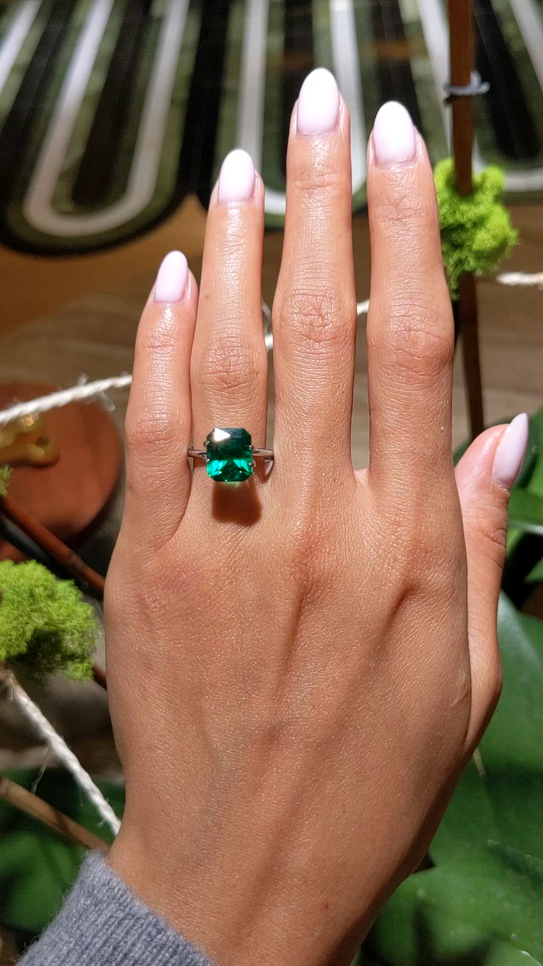 4.07 Ct. Emerald from Zambia Size Video