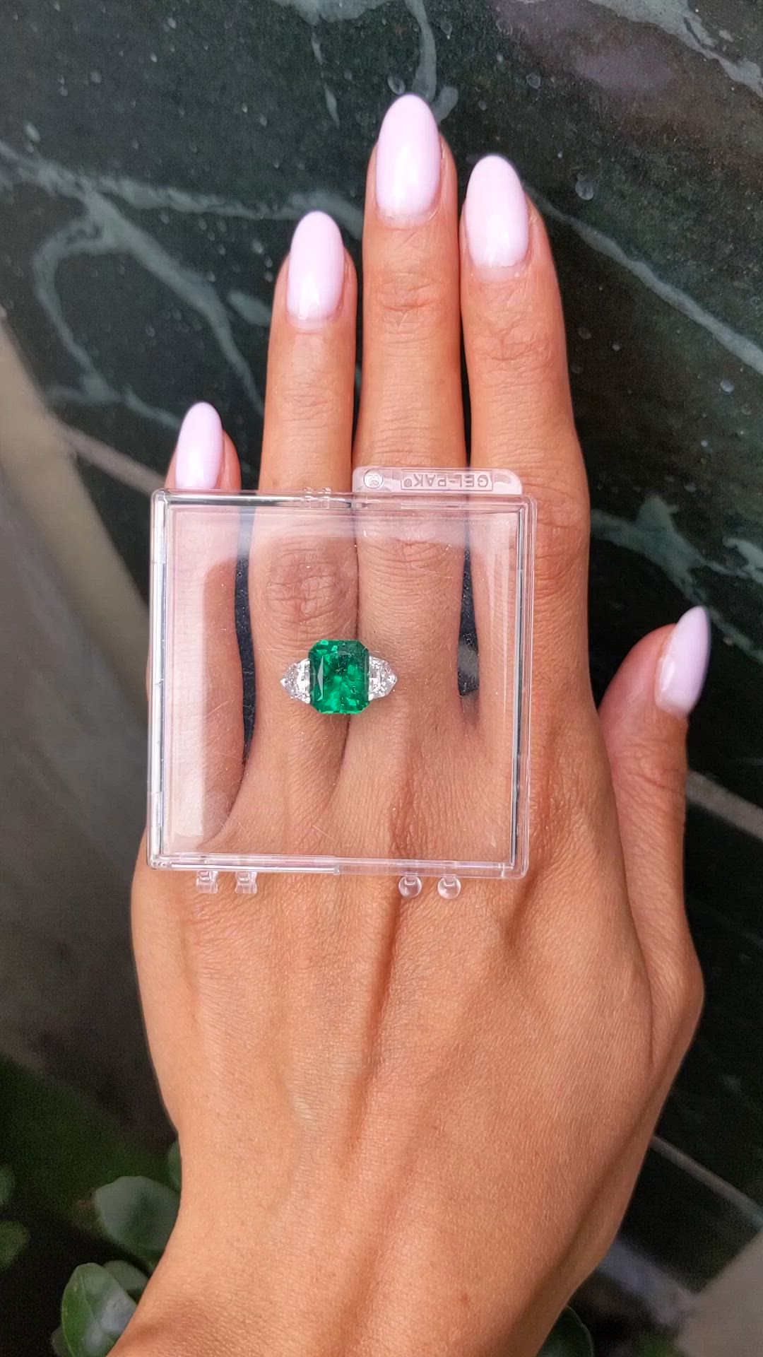 4.07 Ct. Emerald from Zambia Size Video