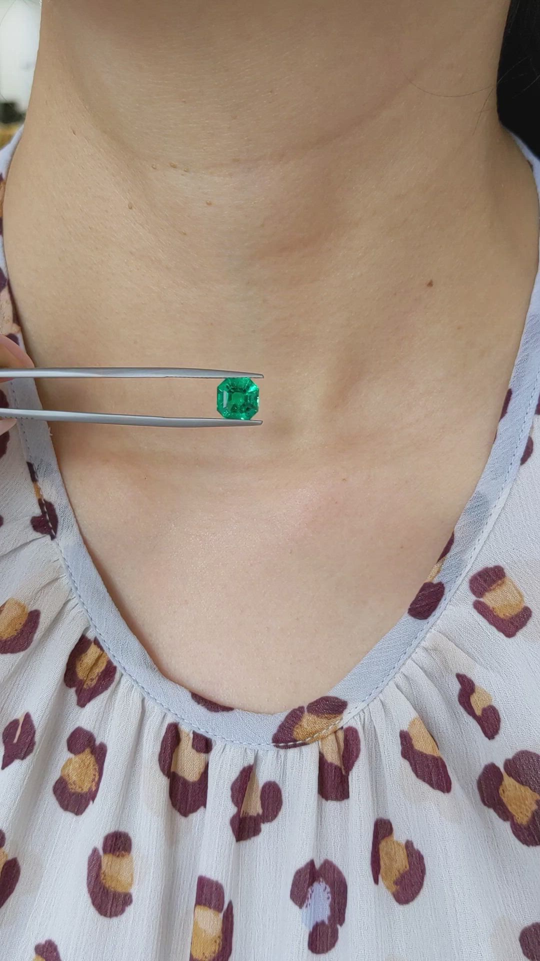 2.68 Ct. Emerald from Colombia Size Video