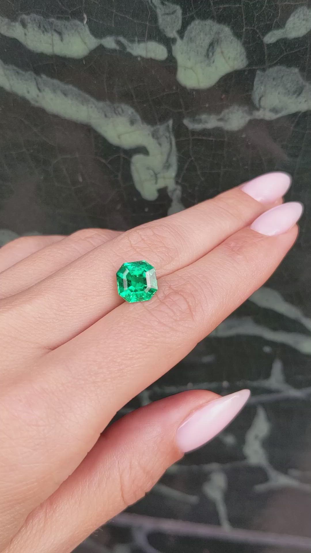 2.68 Ct. Emerald from Colombia Size Video