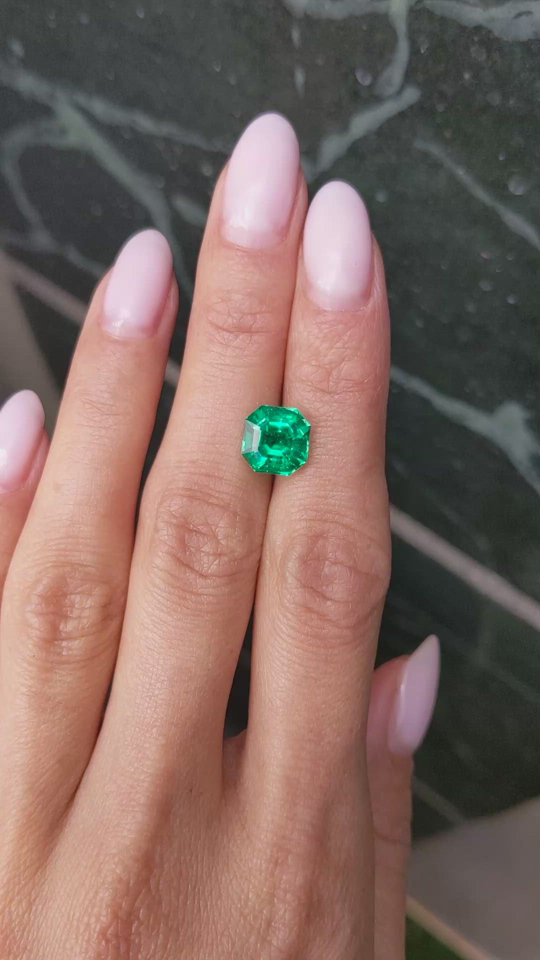 2.68 Ct. Emerald from Colombia Size Video