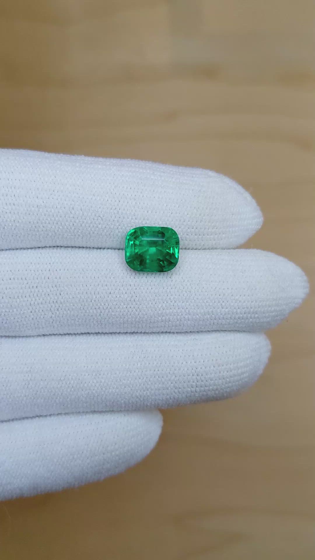 3.34 Ct. Emerald from Colombia Size Video