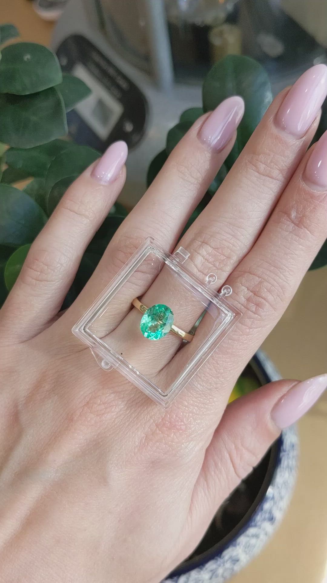 1.71 Ct. Emerald from Colombia Size Video