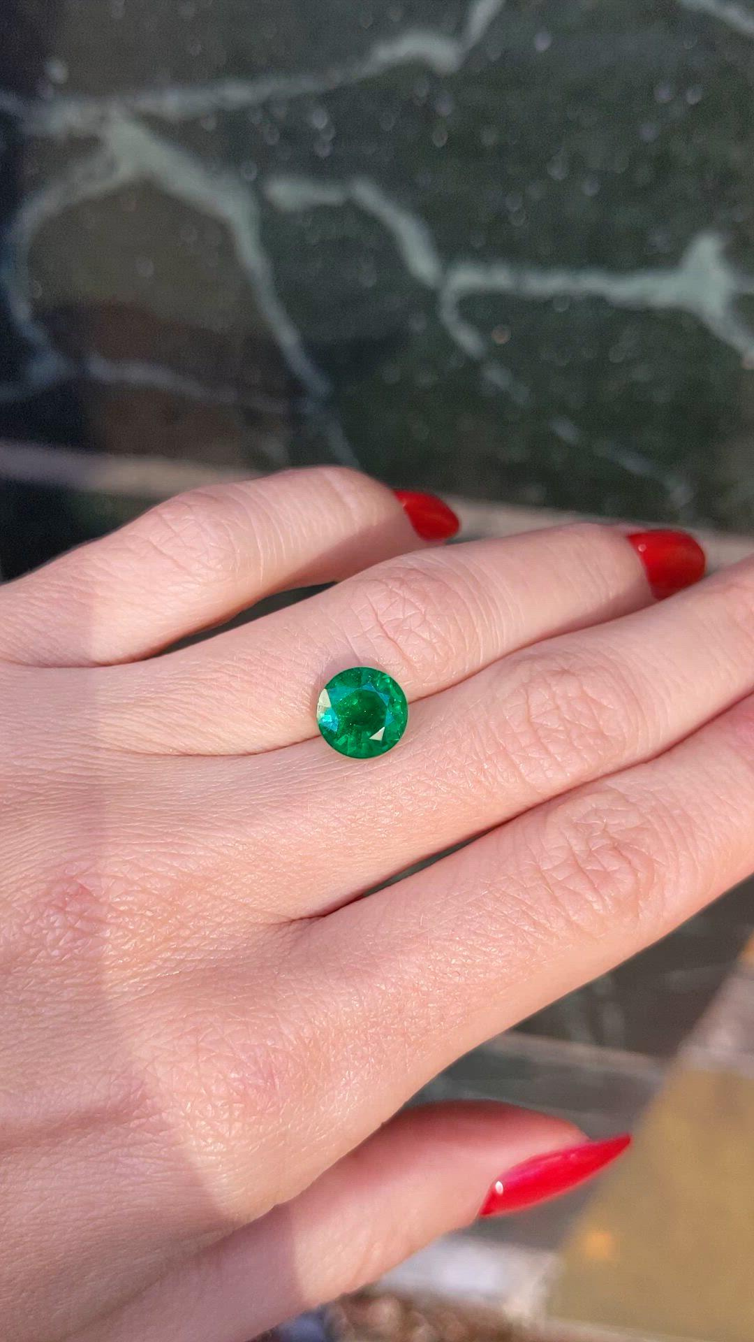 2.47 Ct. Emerald from Zambia Size Video
