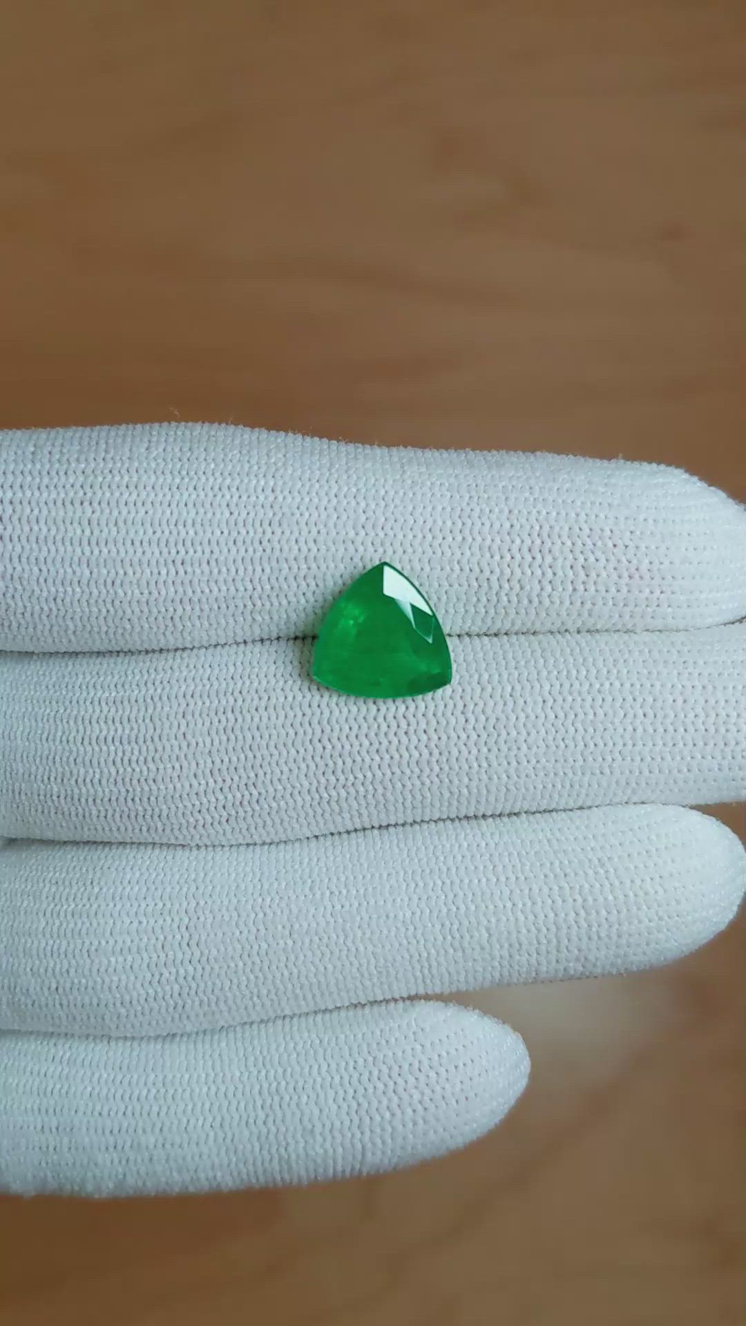 3.25 Ct. Emerald from Brazil Size Video