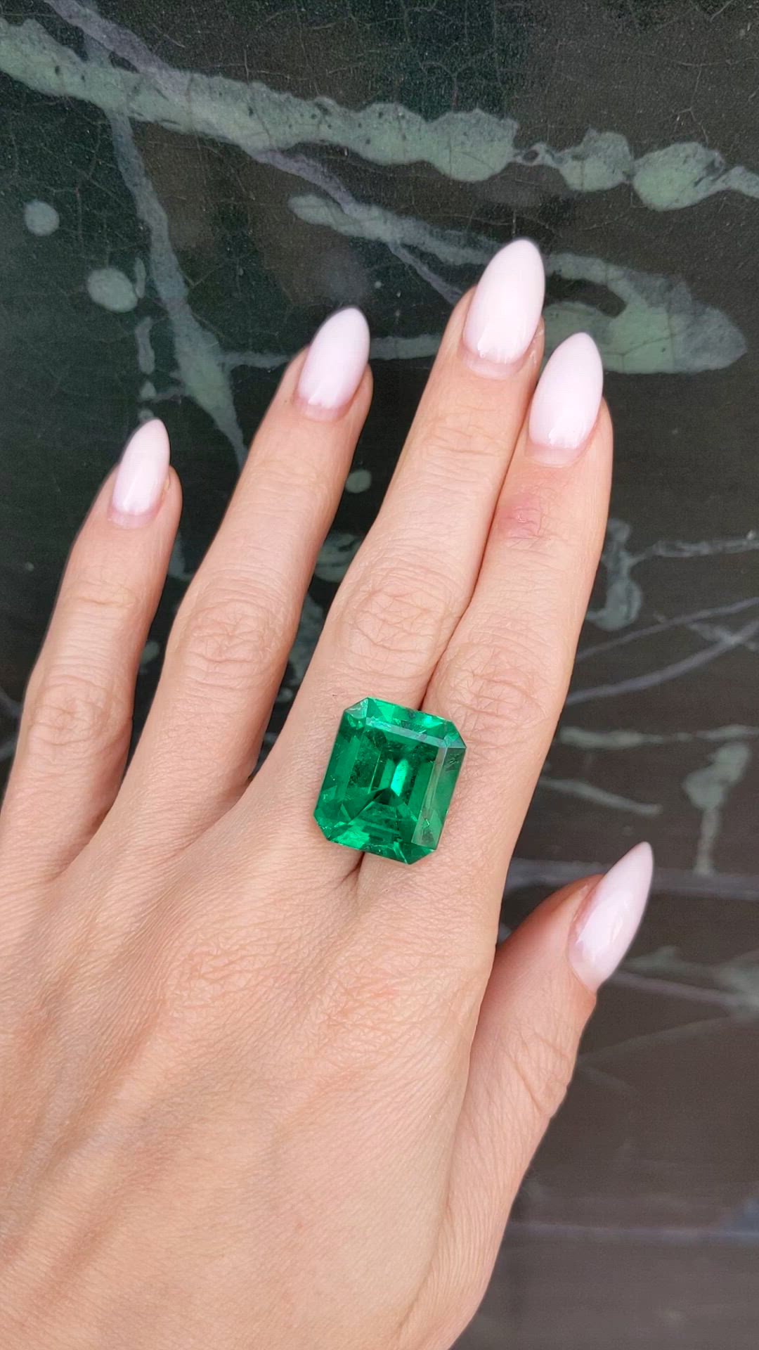 18.05 Ct. Emerald from Colombia Size Video