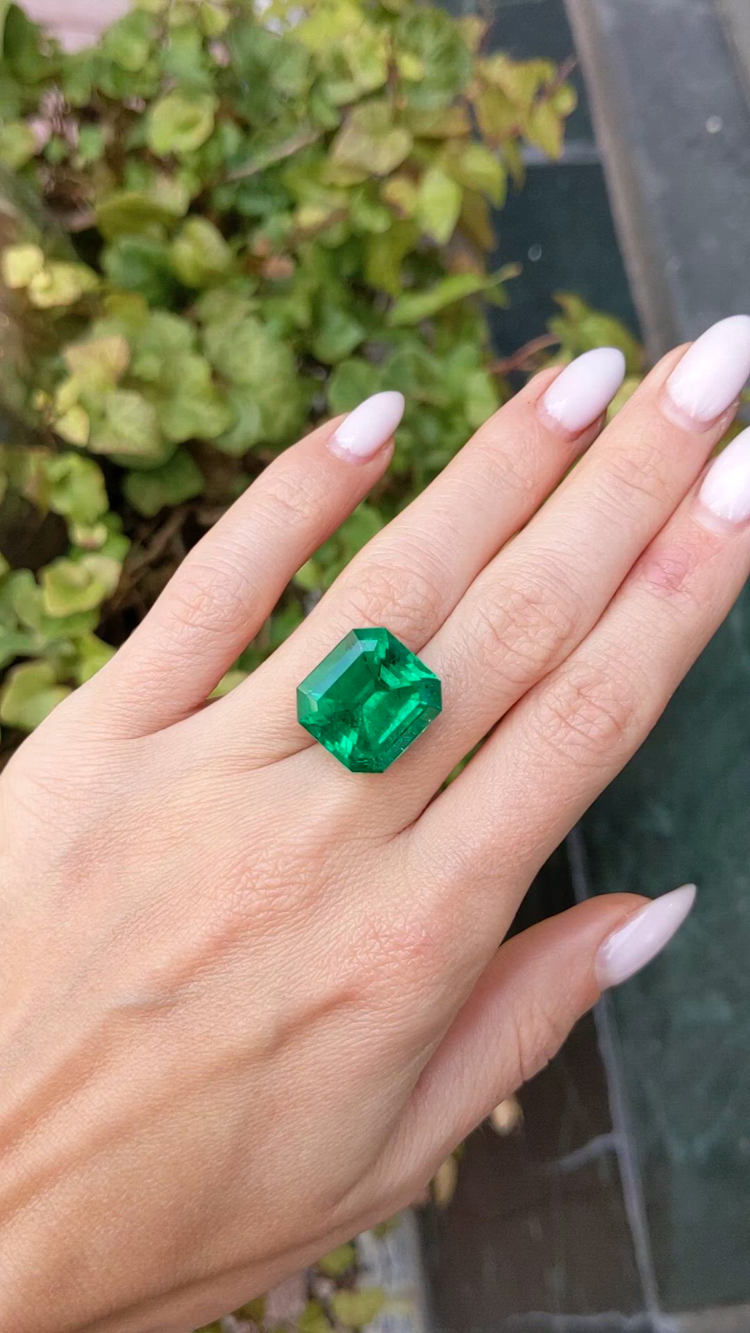 16.70 Ct. Emerald from Colombia Size Video