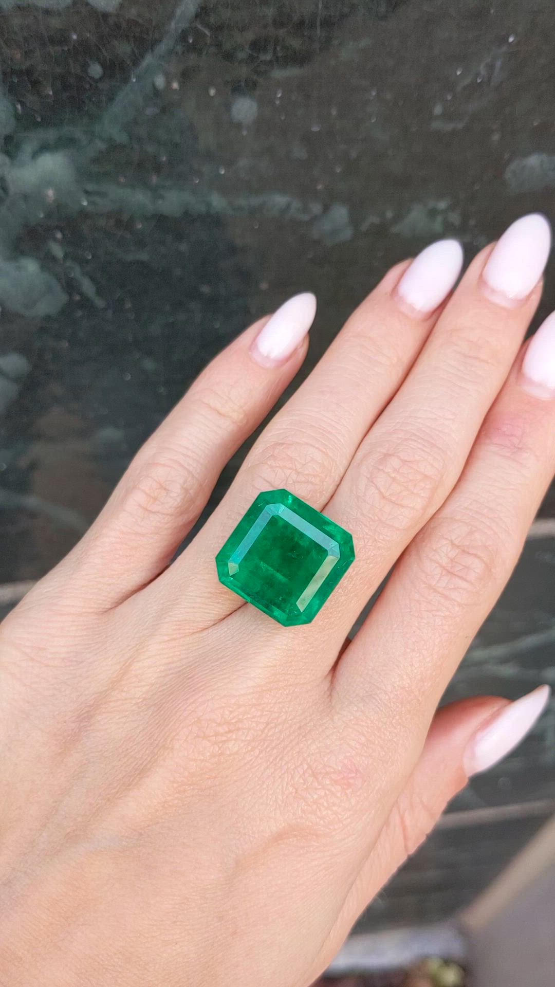22.60 Ct. Emerald from Colombia Size Video