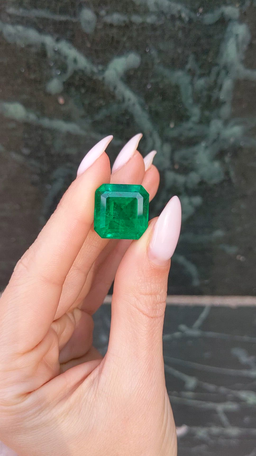 22.60 Ct. Emerald from Colombia Size Video